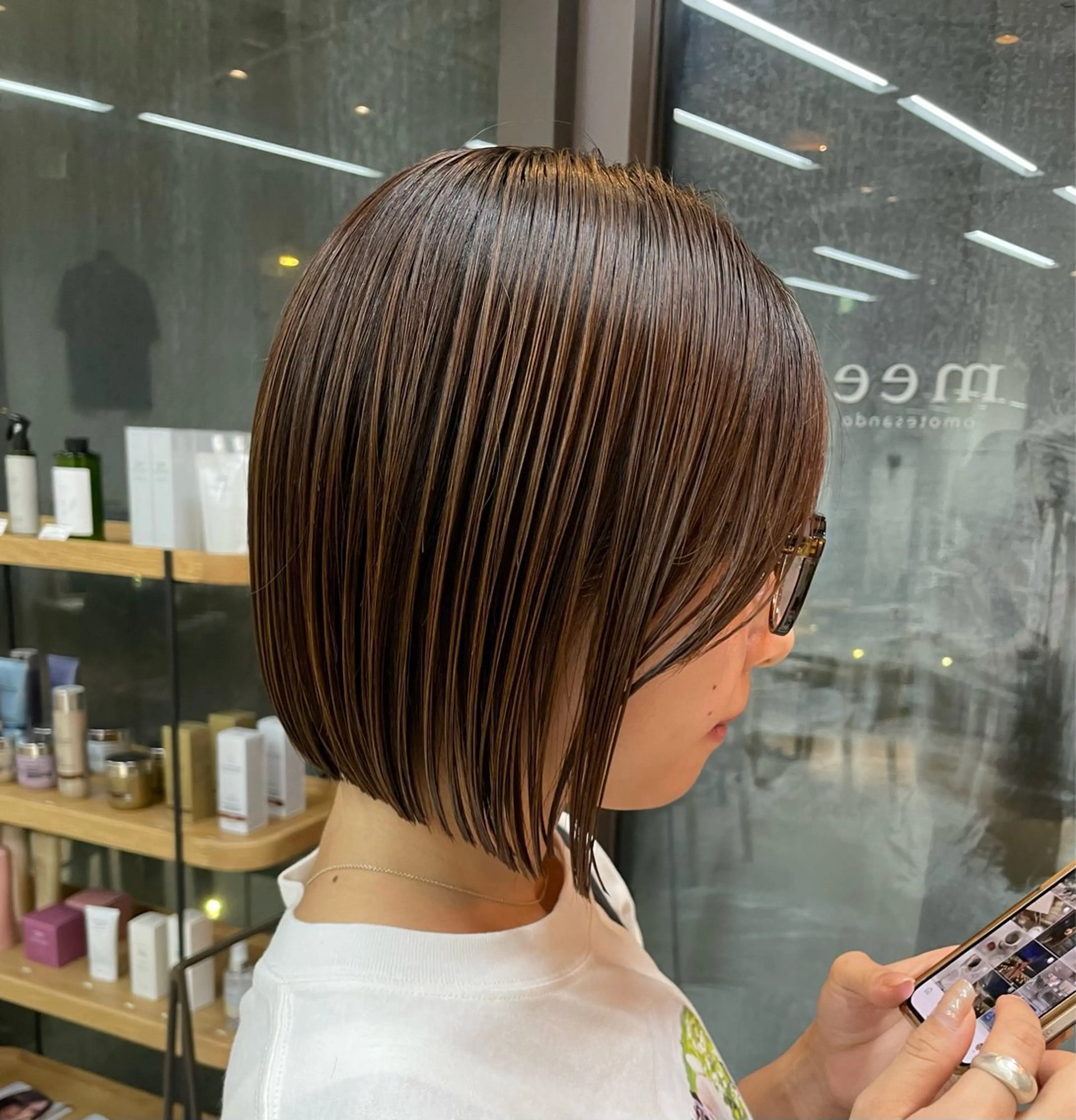 ショート パーマ ボブ 縮毛矯正 カット 縮毛矯正 トリートメント ボブ/ショート /パーマ/shinのヘアスタイル