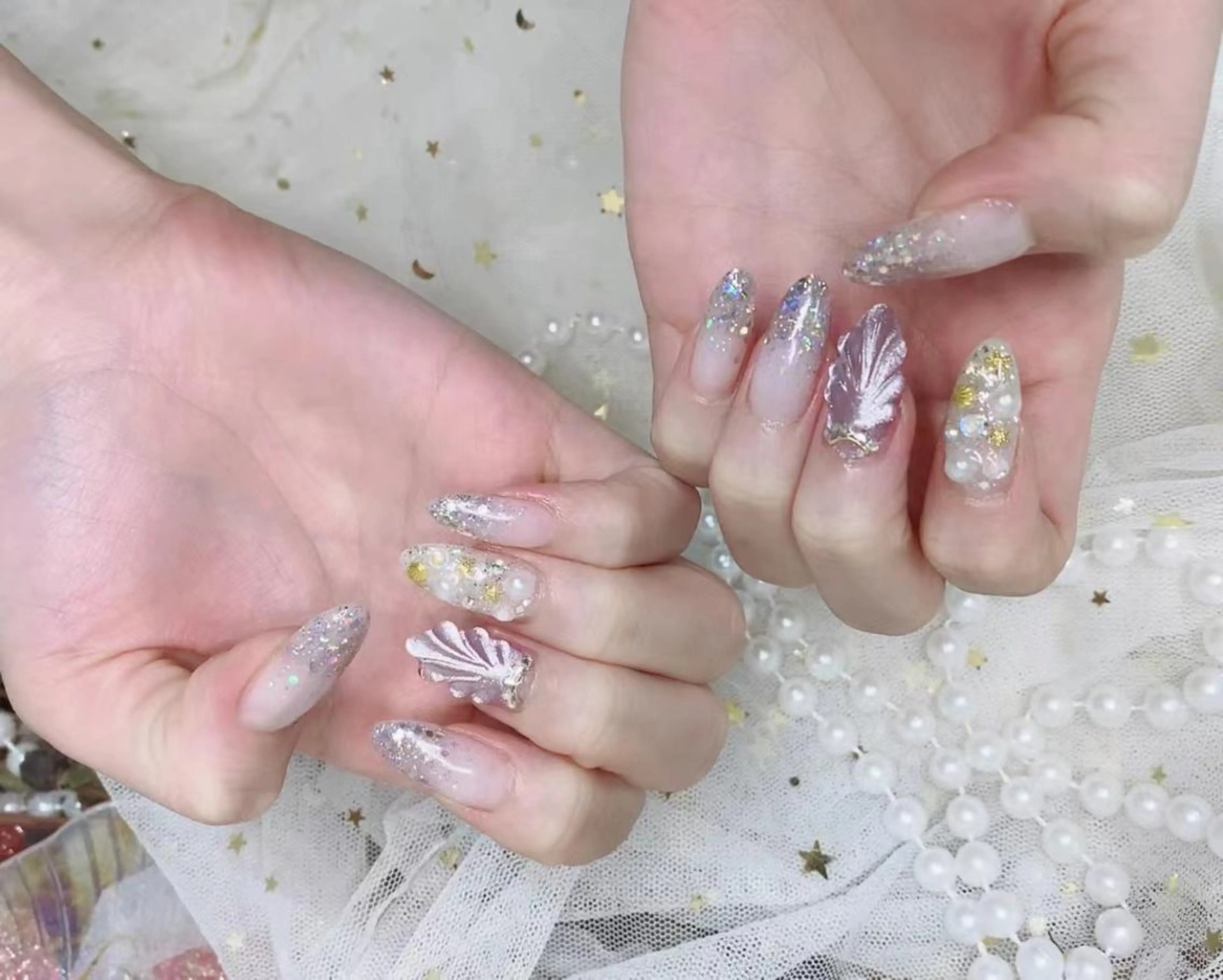 ネイル アートネイル キラキラネイル ラメ(グリッター) Babarla Nailのネイルデザイン