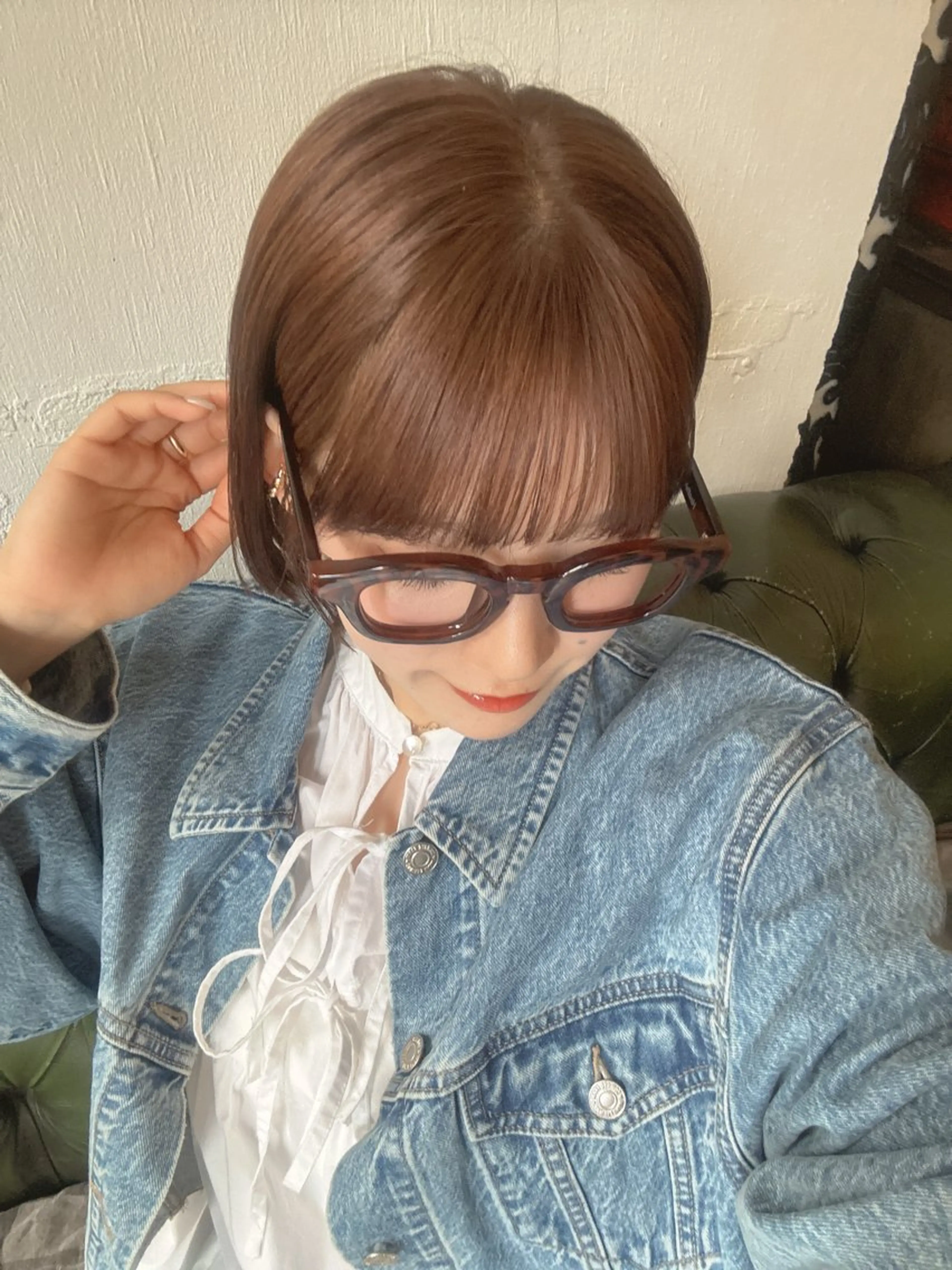 ショート 🎀暖色カラー/艶 ヘア/Anzu🎀のヘアスタイル