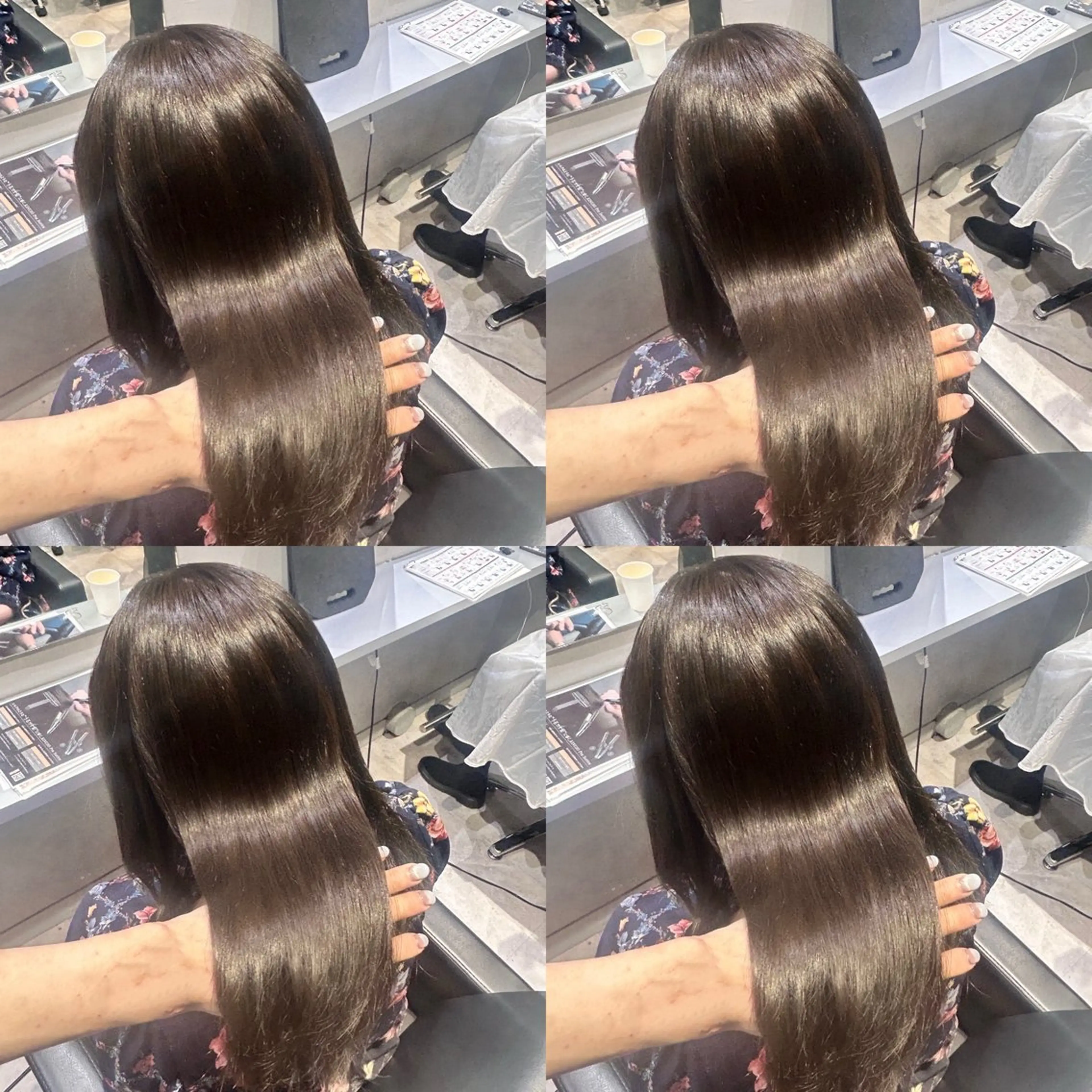 ロング カラー ヘアカラー トリートメント 艶髪×透明感カラー りなのヘアスタイル