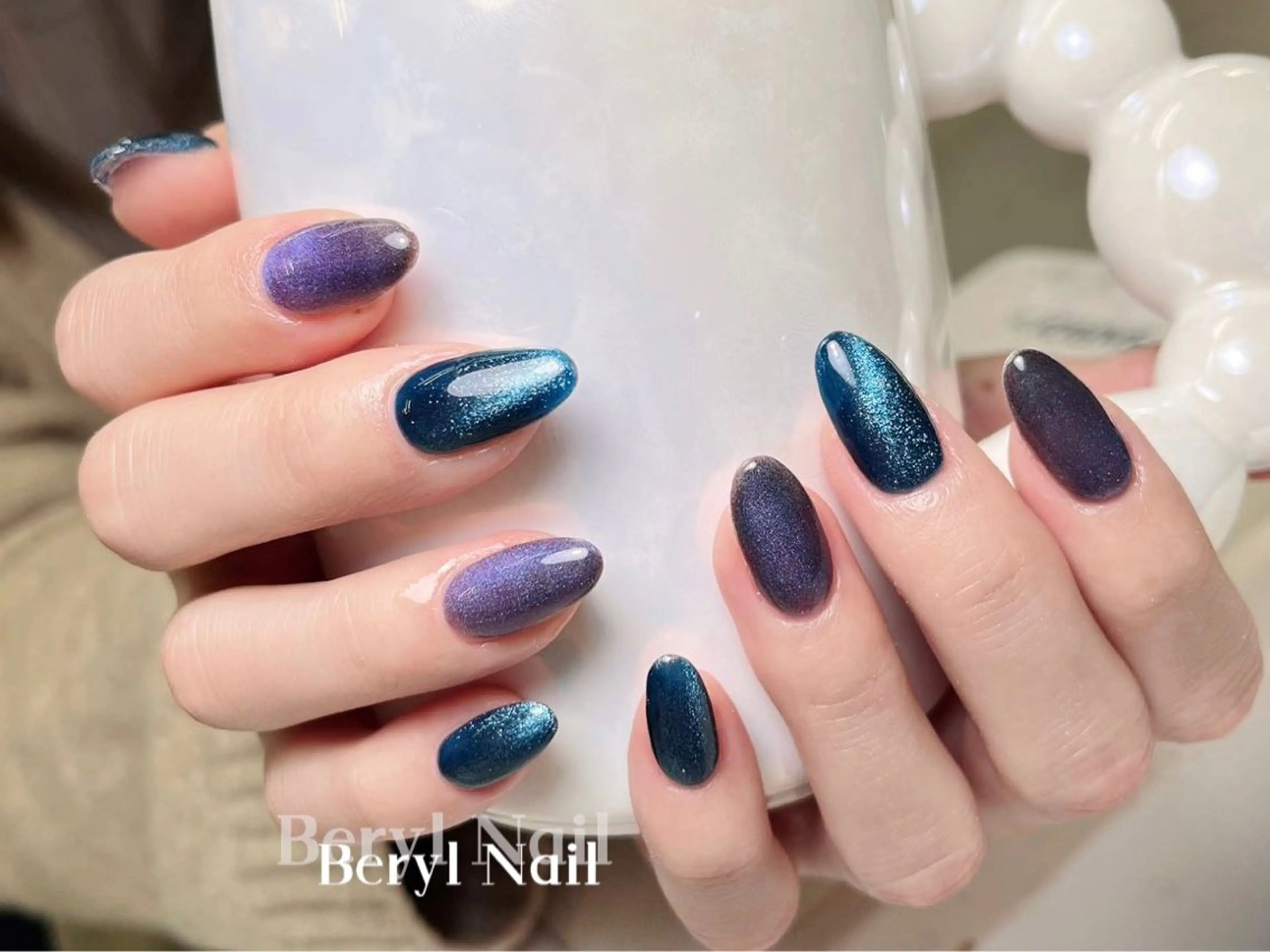 ミディアム ハンドネイル Beryl Nail 新大久保のネイルデザイン
