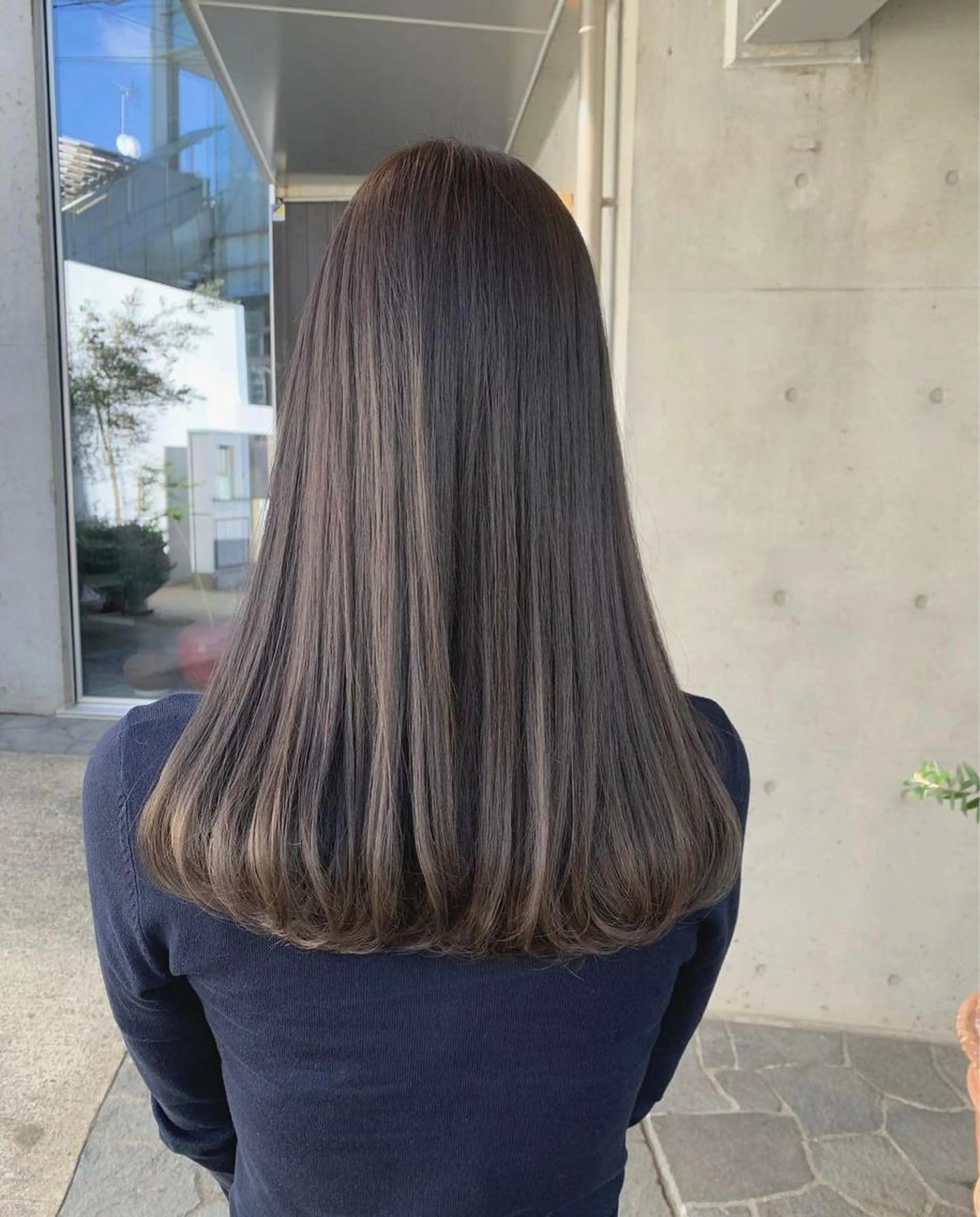 🌈【ナチュラルな透け感◎✨】ダブルケアカラー +2stepトリートメント (ブリーチなし) 🌈🌿の写真