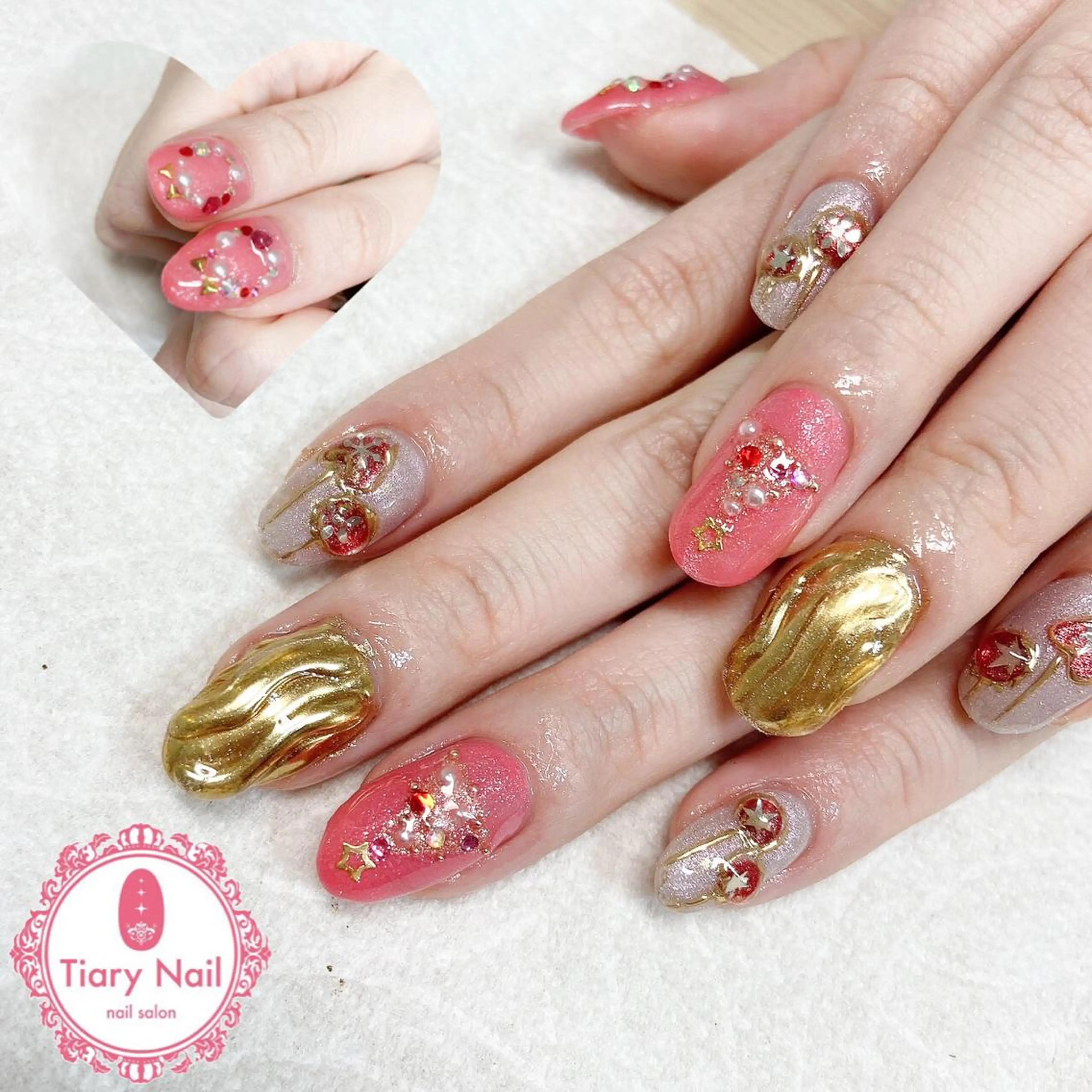 ネイル tiarynail K K🐼のネイルデザイン
