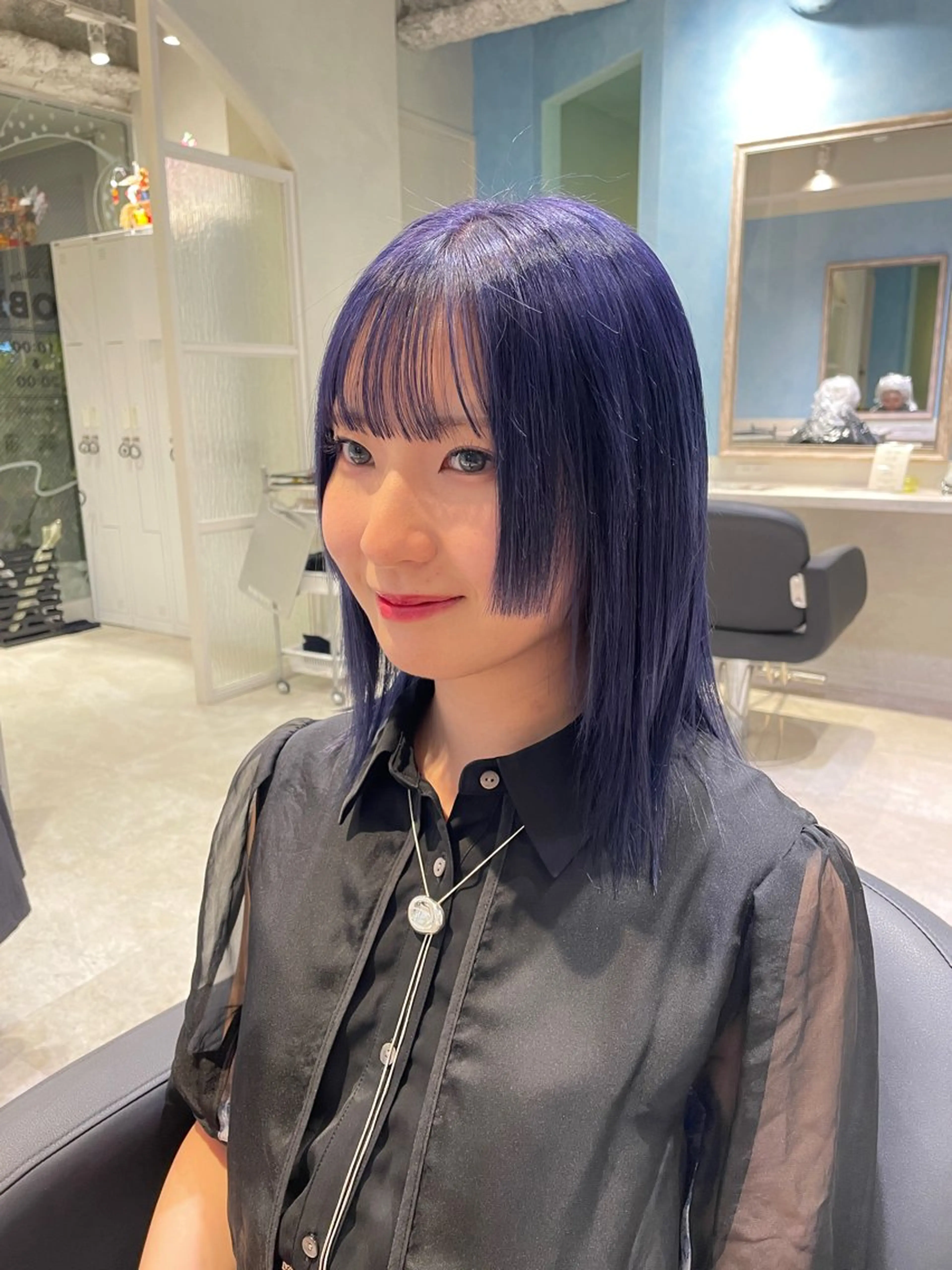 ミディアム カラー ブリーチ ハイトーンカラー シルバー ヘアカラー トリートメント 🦋ブリーチ/カラー 専門AYA💖のヘアスタイル