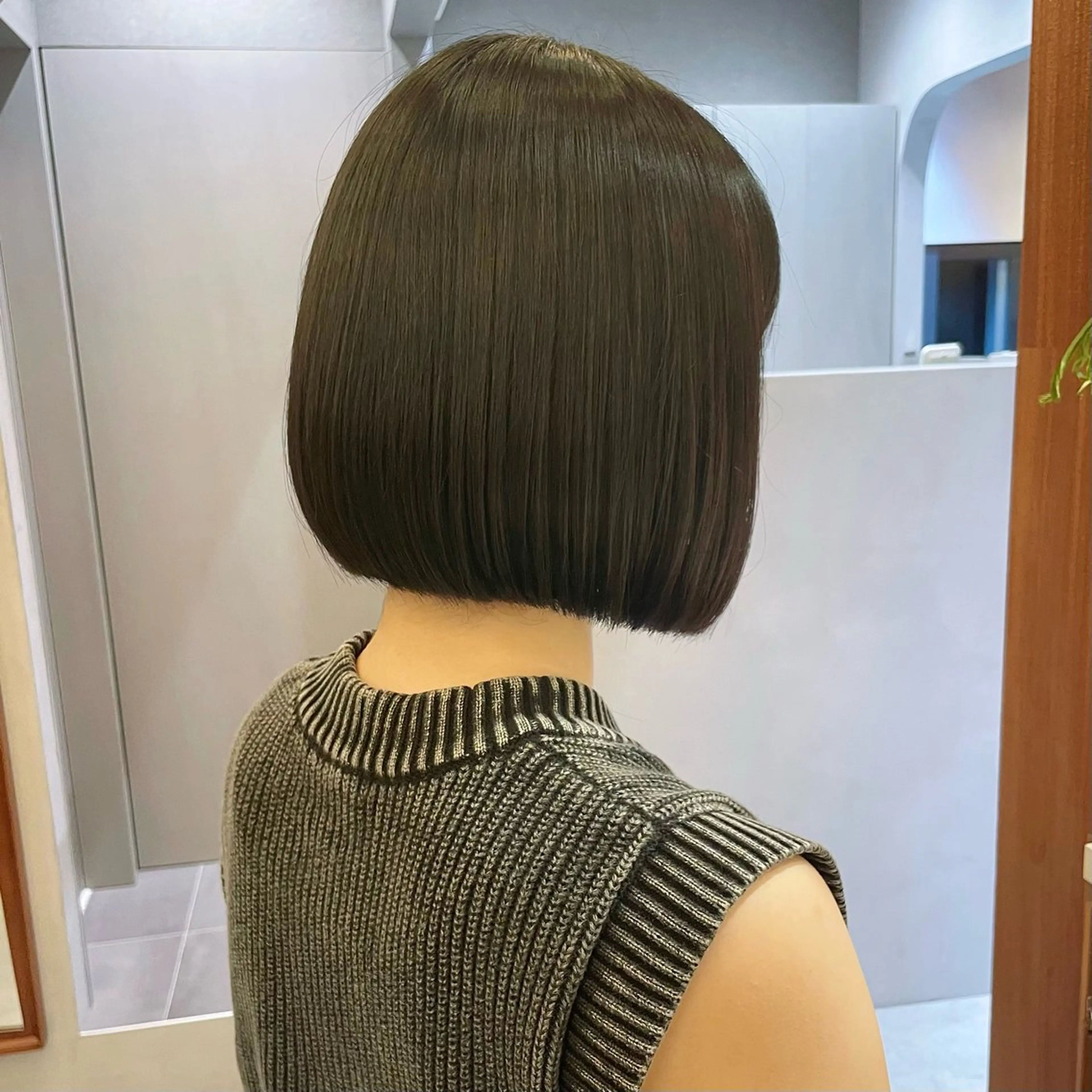 ショート ボブ 韓国風ヘア 縮毛矯正 トリートメント カット 縮毛矯正 トリートメント ボブ/縮毛矯正/レイ ヤー♡Natsukiのヘアスタイル
