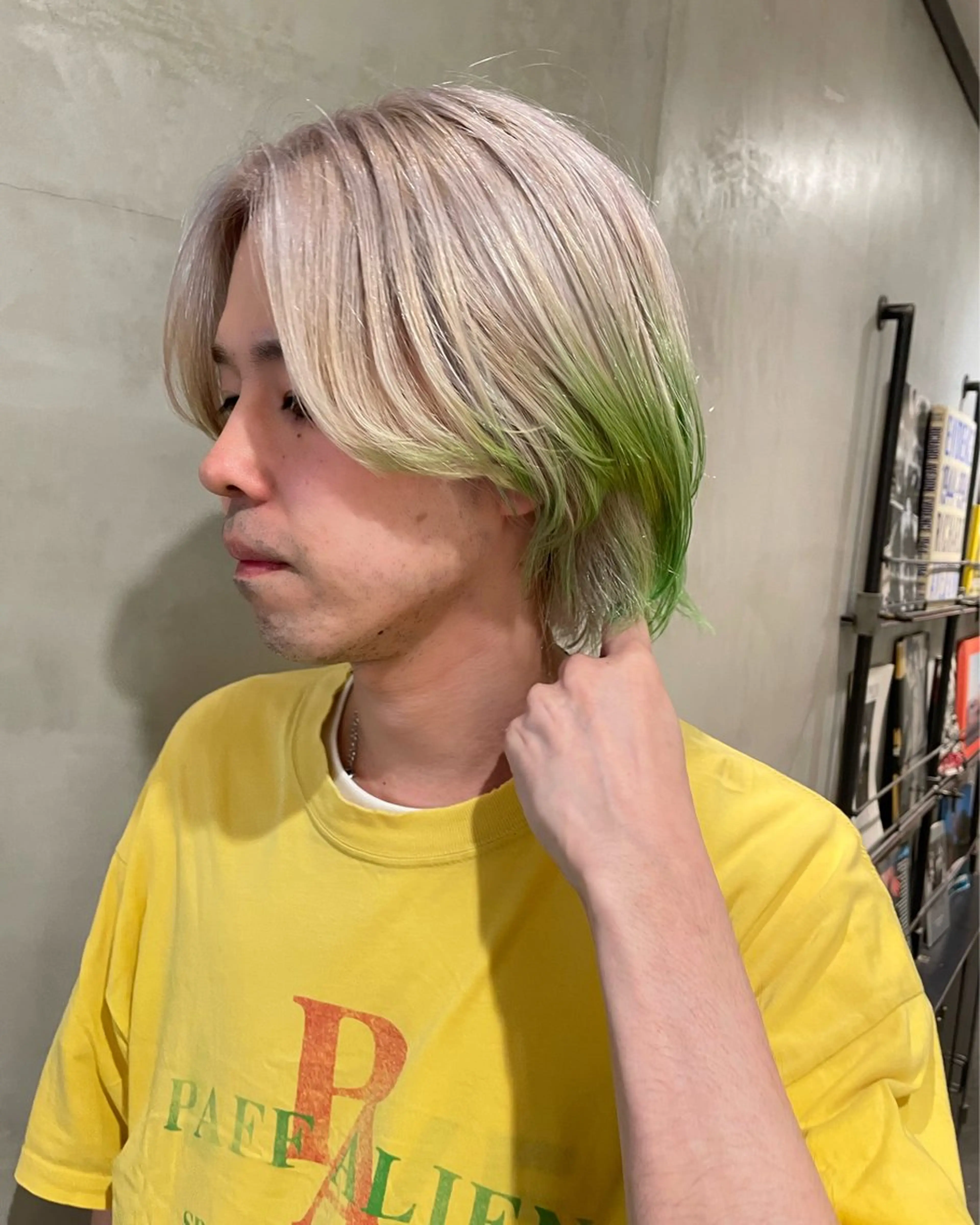 ミディアム カラー メンズ カット ヘアカラー トリートメント 優作 〜圧倒的信頼〜のヘアスタイル