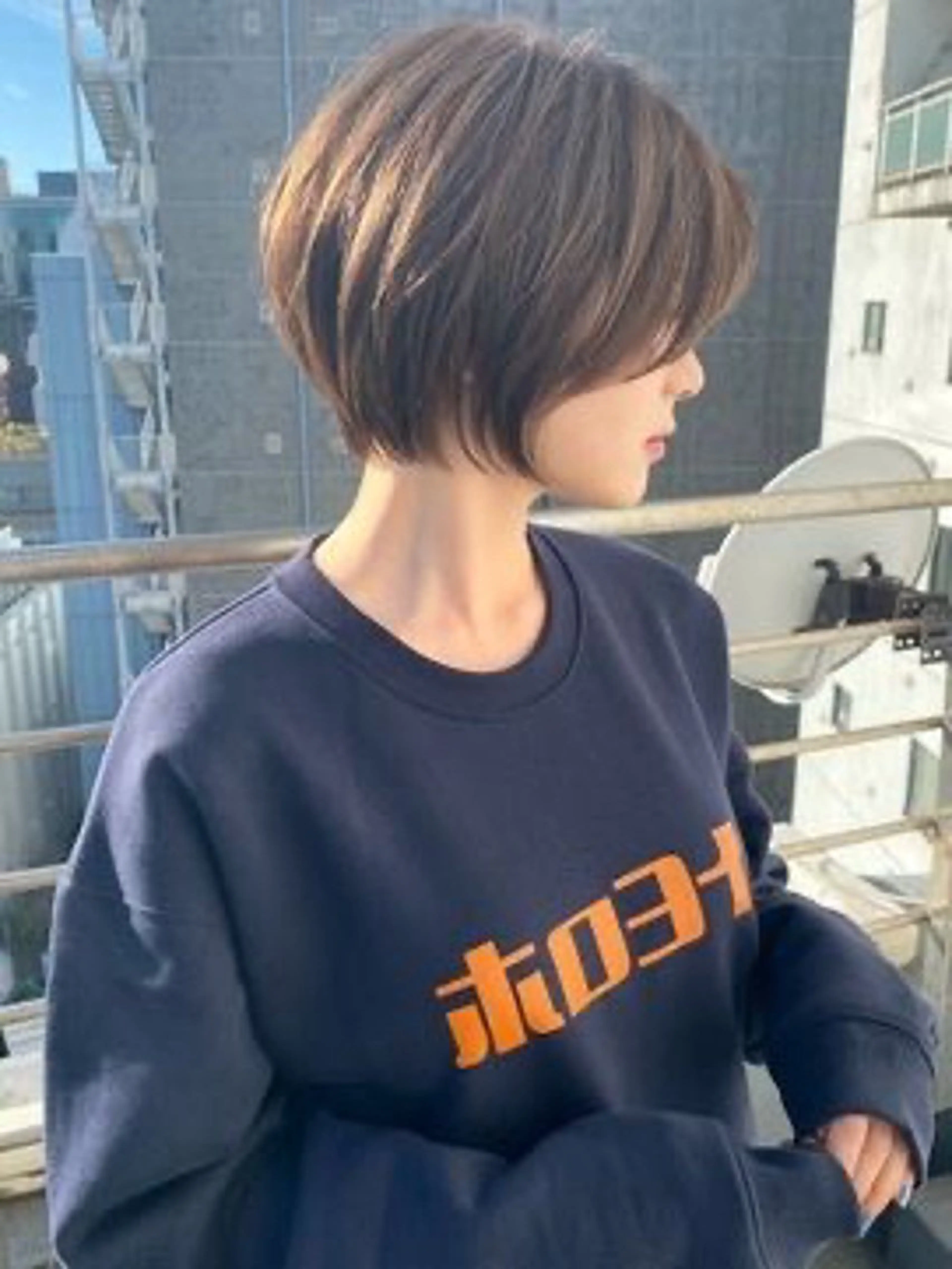 ショート 顔周りカット ショートヘア 藤田 明輝のヘアスタイル