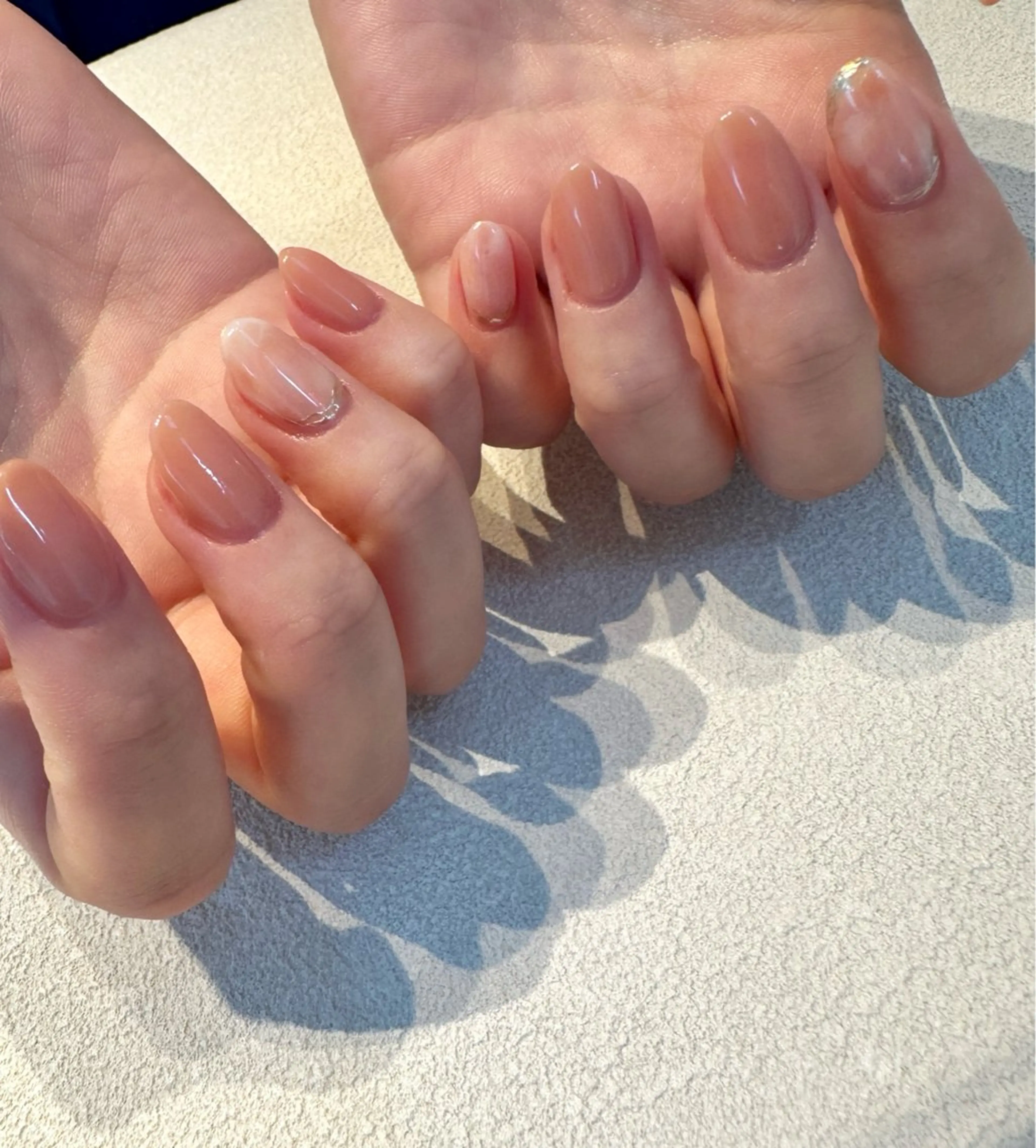 ネイル アートネイル ニュアンスネイル ワンカラーネイル ハンドネイル Baden Nail ﾊﾞ-ﾃﾞﾝ ﾈｲﾙのネイルデザイン