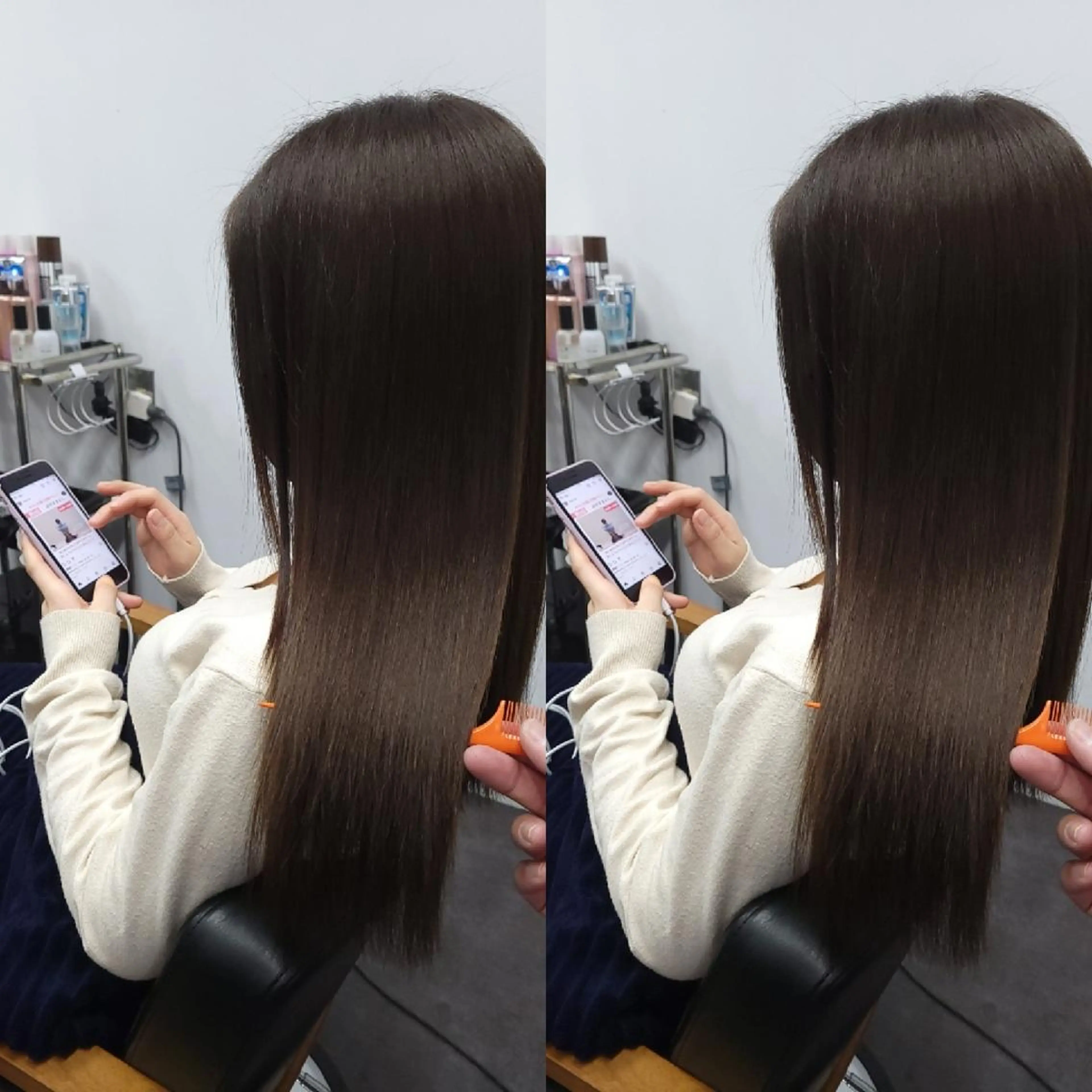 ロング 平田 広大のヘアスタイル