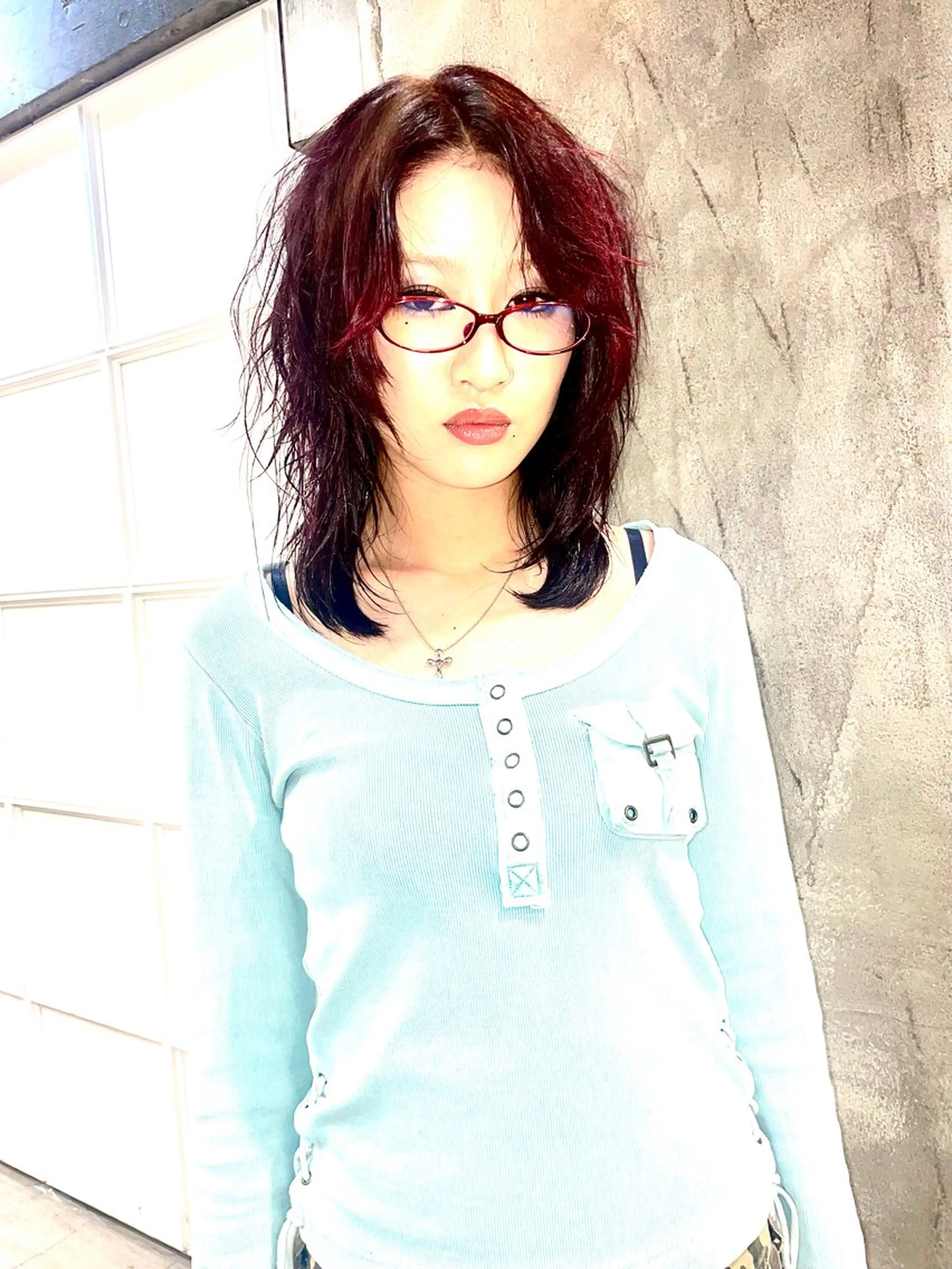 ミディアム カラー カット ヘアカラー トリートメント デザインカラー⭐︎★ 🐆hyo🐆のヘアスタイル