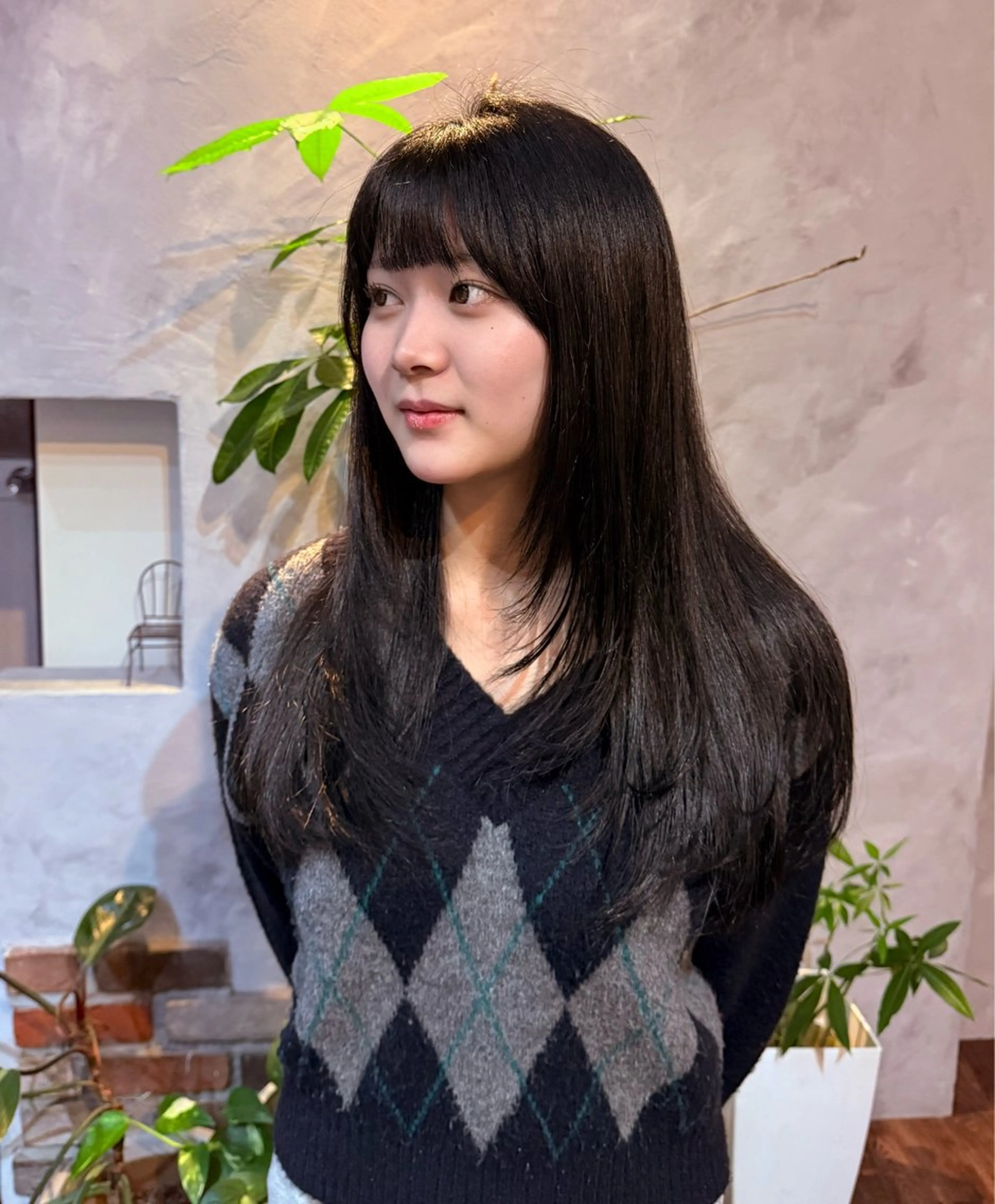 ロング カラー レイヤーカット カット ヘアカラー トリートメント 髪質改善&艶髪　miroa （ミロア）所属・天神/髪質改善カラー miroa/miyuのヘアスタイル