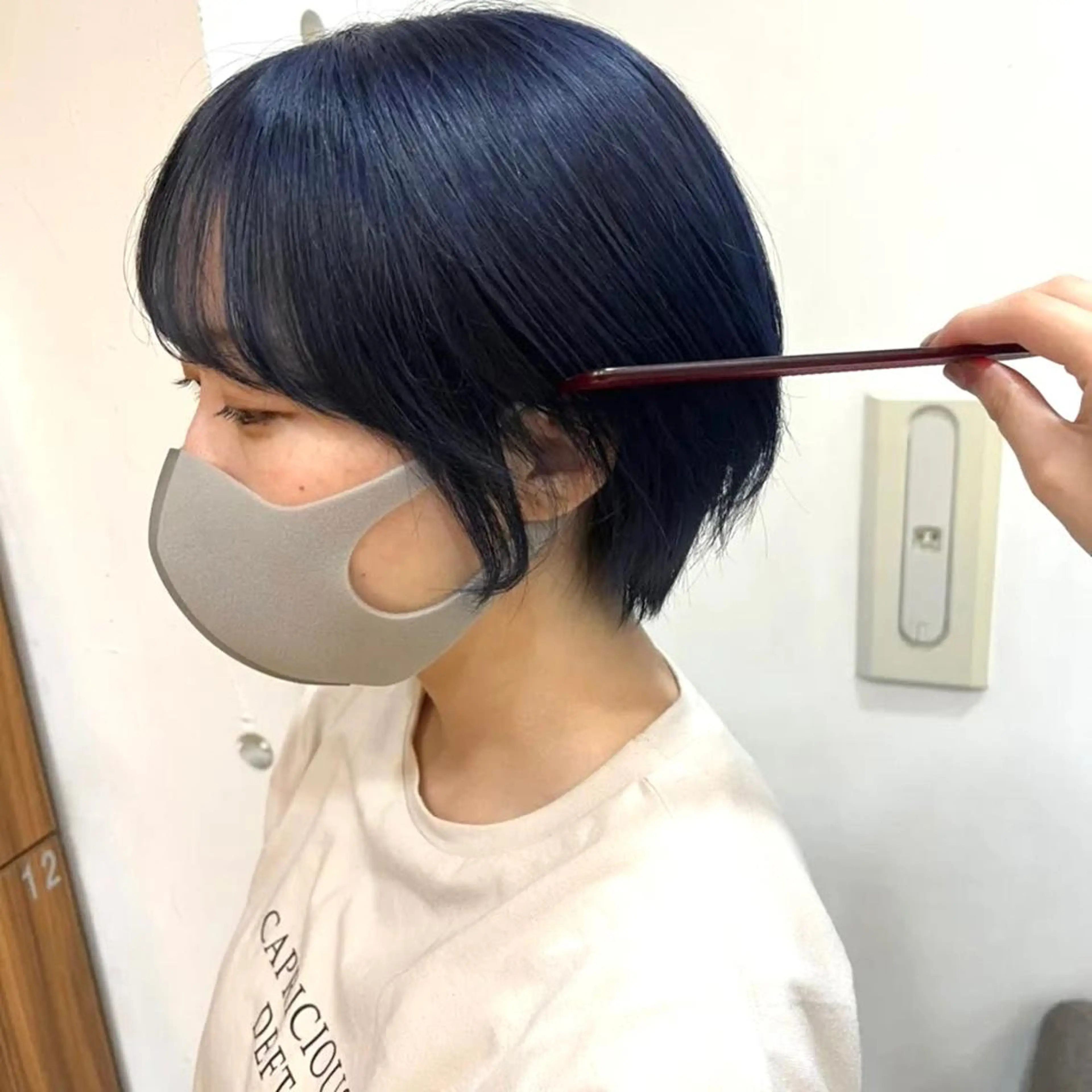 ショート カラー ダブルカラー ショートヘア 大和市の白髪ぼかし 職人￤柳川拓哉のヘアスタイル