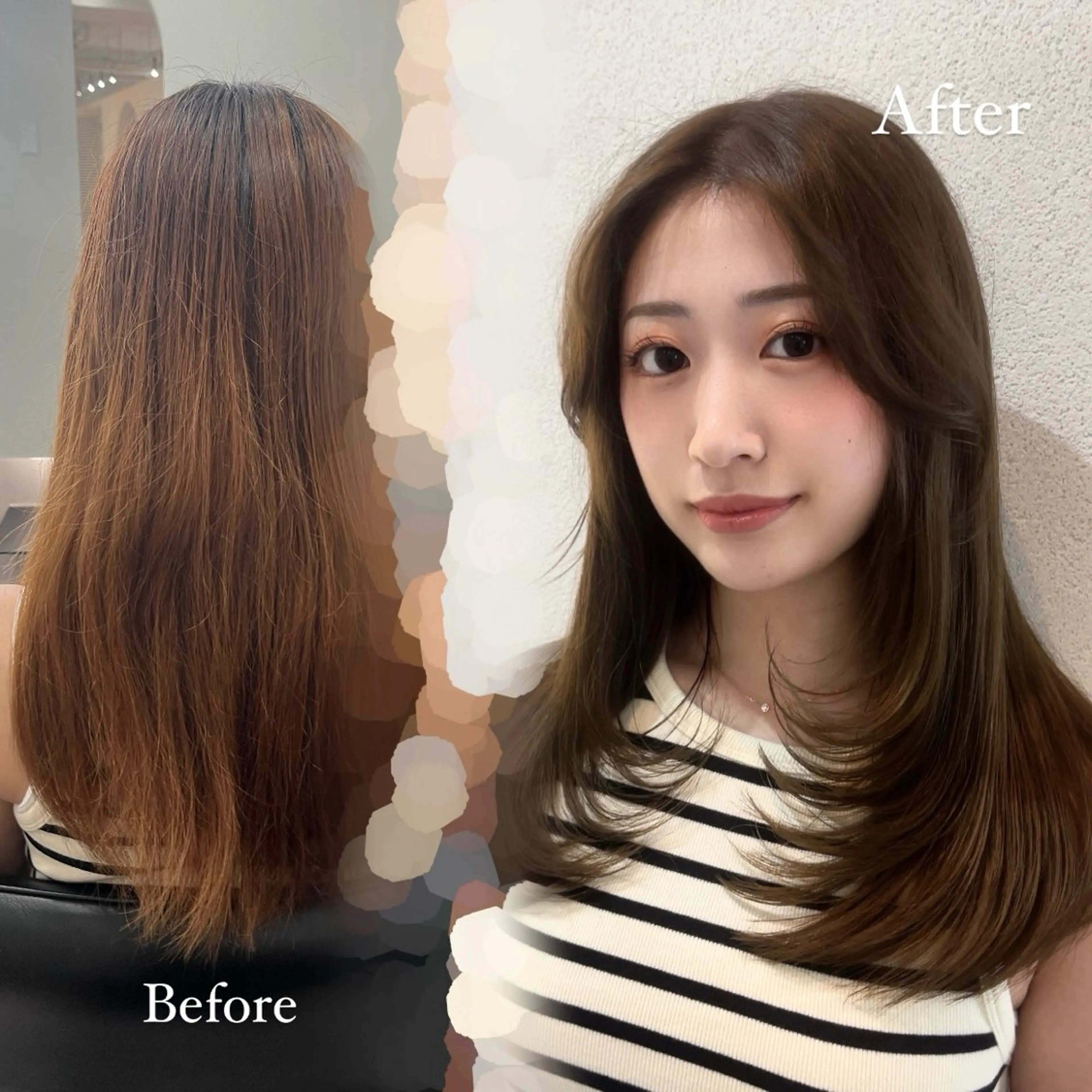 ヘアカラー トリートメント 🤍AINA🤍 Zina高田馬場のヘアスタイル