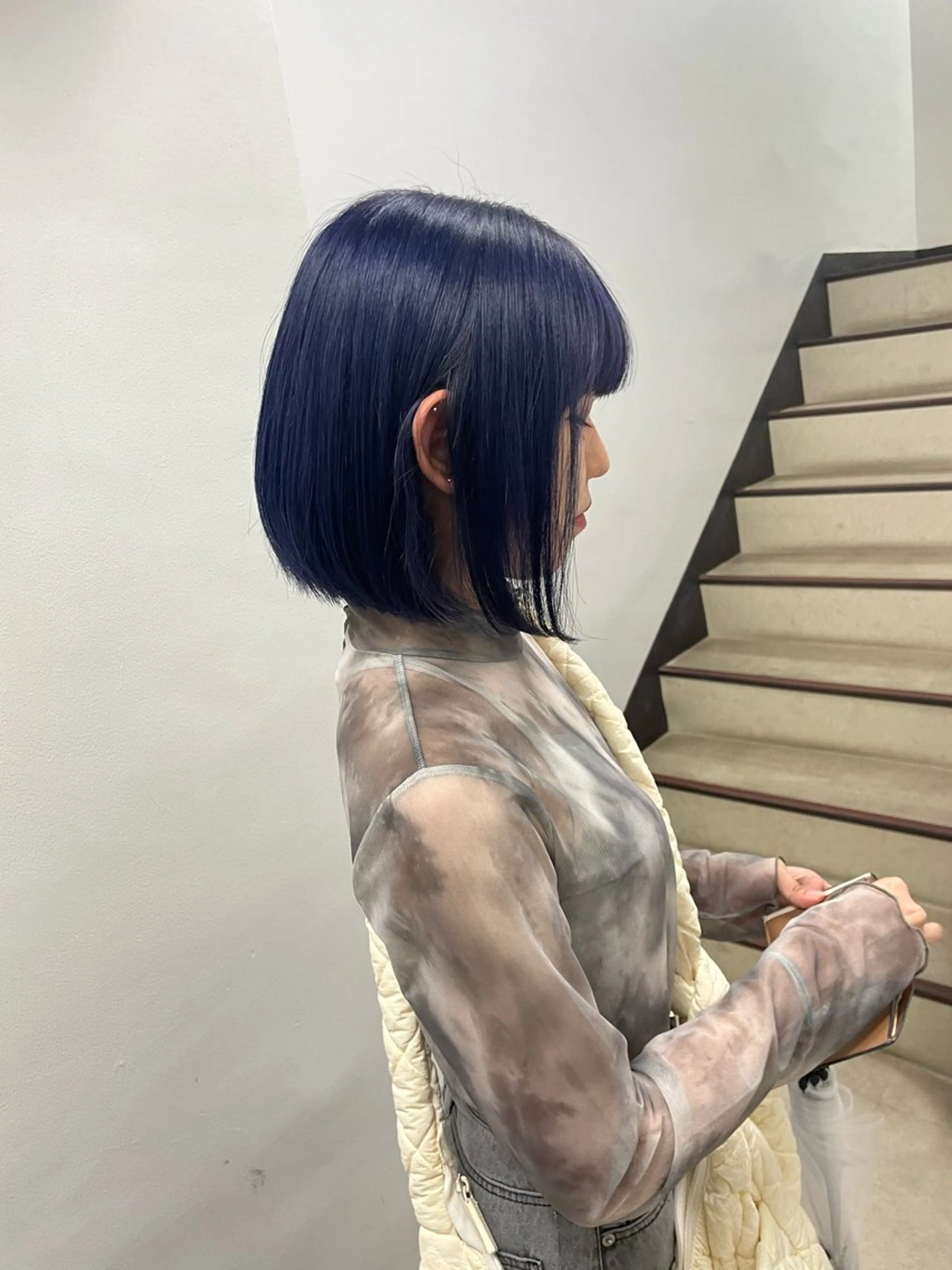 ミディアム ヘアカラー トリートメント ヘッドスパ ヘアセット 🦋色落ち綺麗カラー メンズYUZU🦋‪のヘアスタイル
