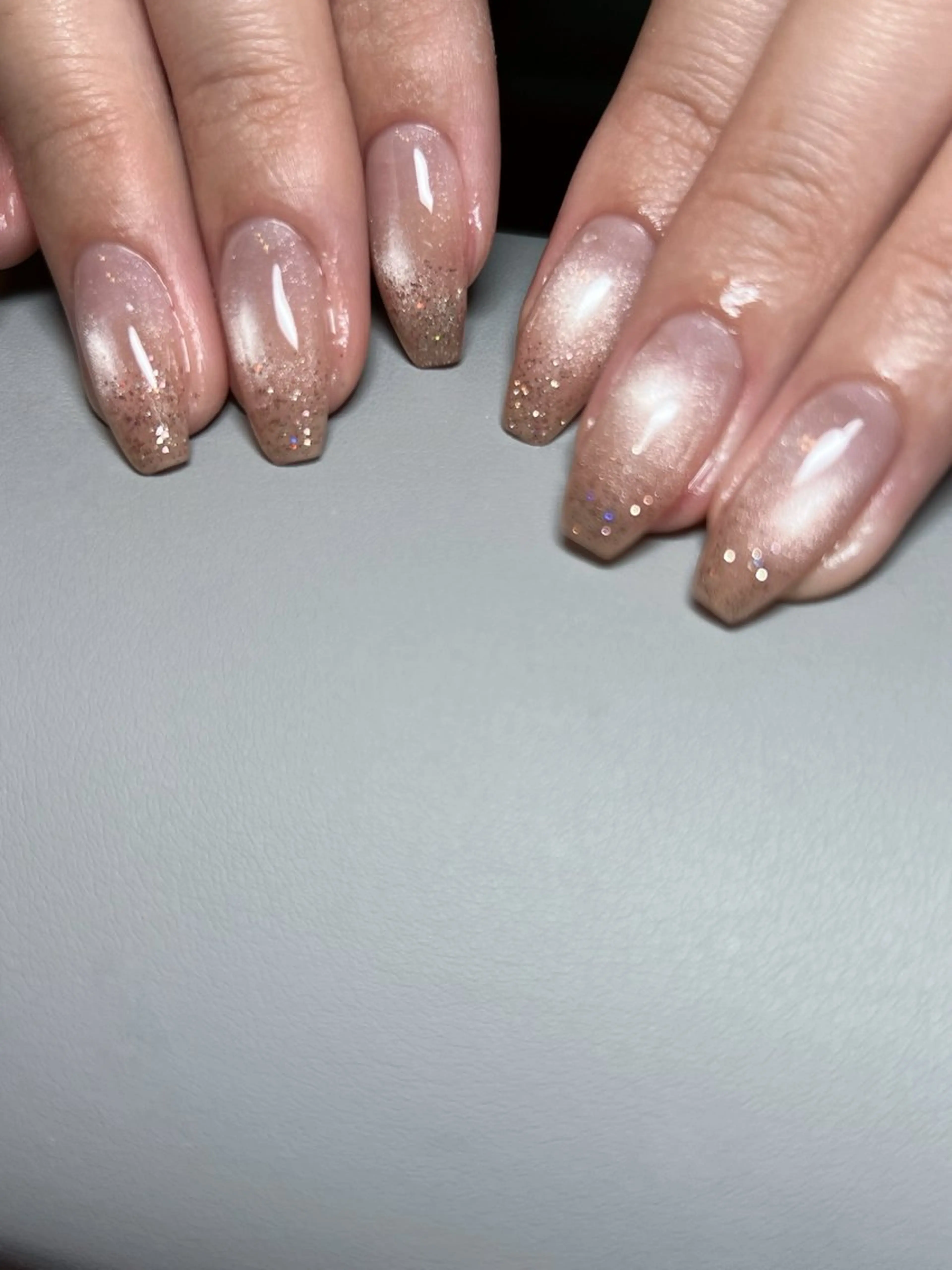 ネイル グラデーション ラメ(グリッター) ラメグラデーション 高橋 ユカのネイルデザイン