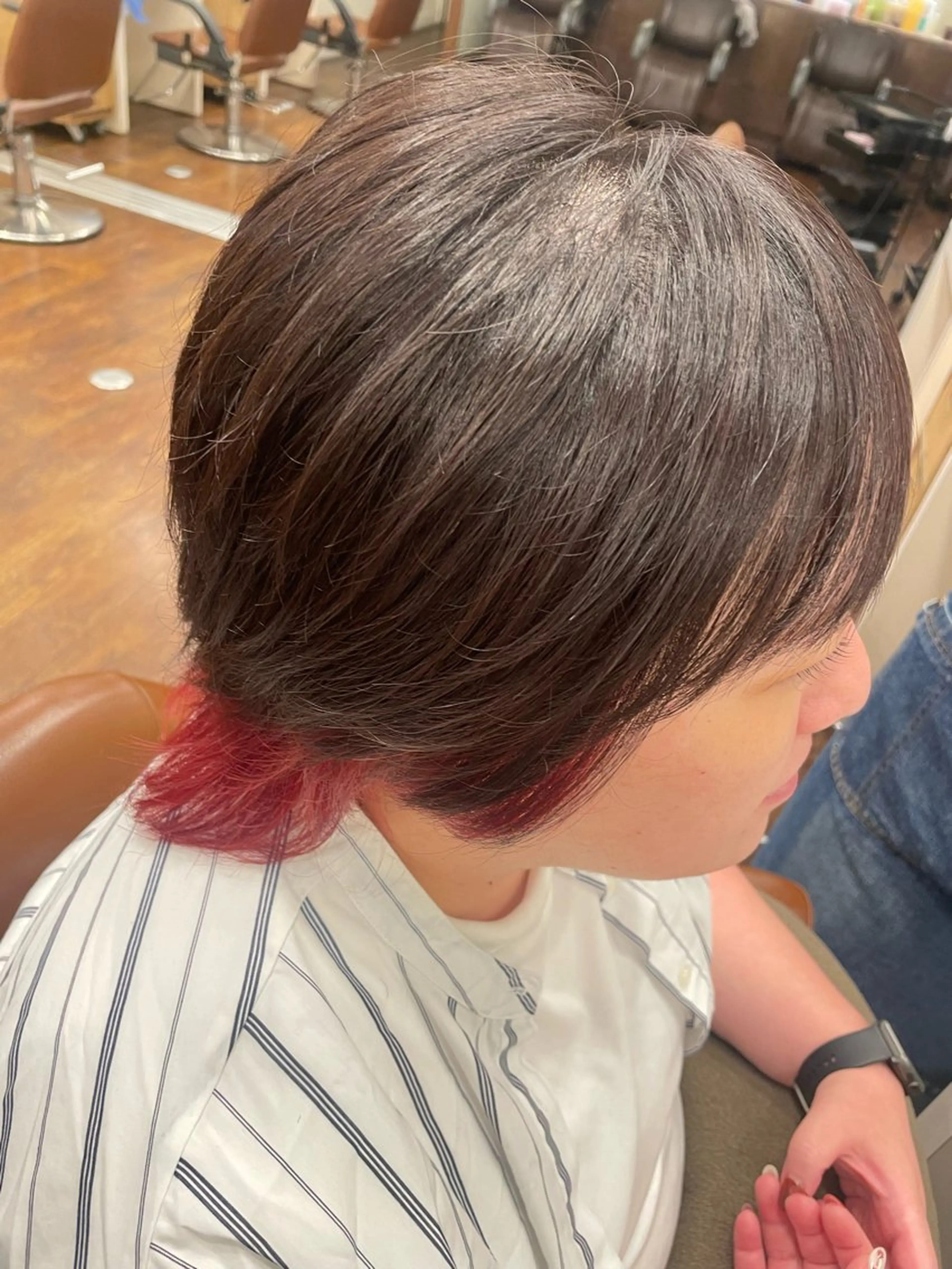 ショート カラー トリートメント 井上 悠人のヘアスタイル