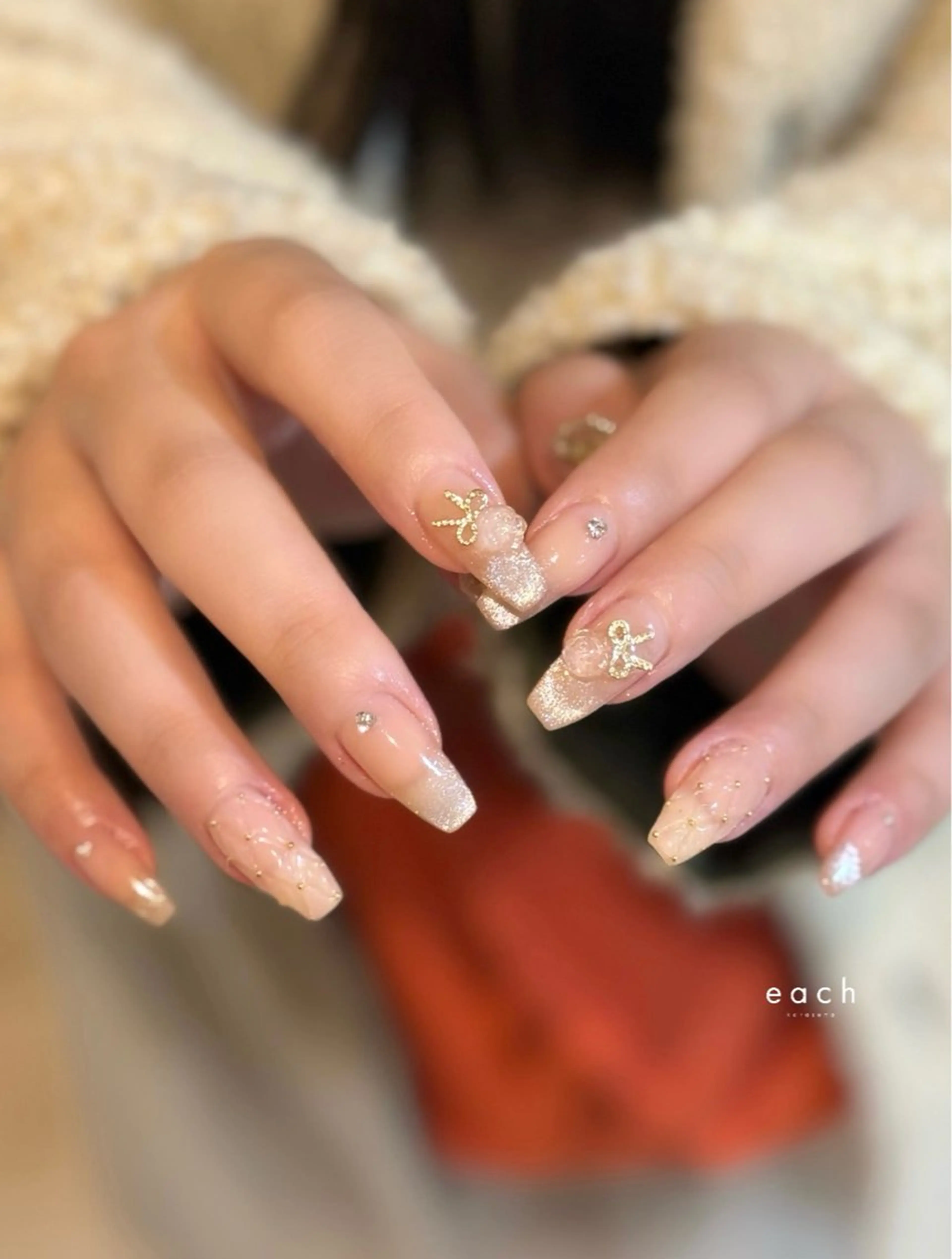 ネイル キラキラネイル マグネットネイル ハンドネイル tou_kyoto kiyokaのネイルデザイン