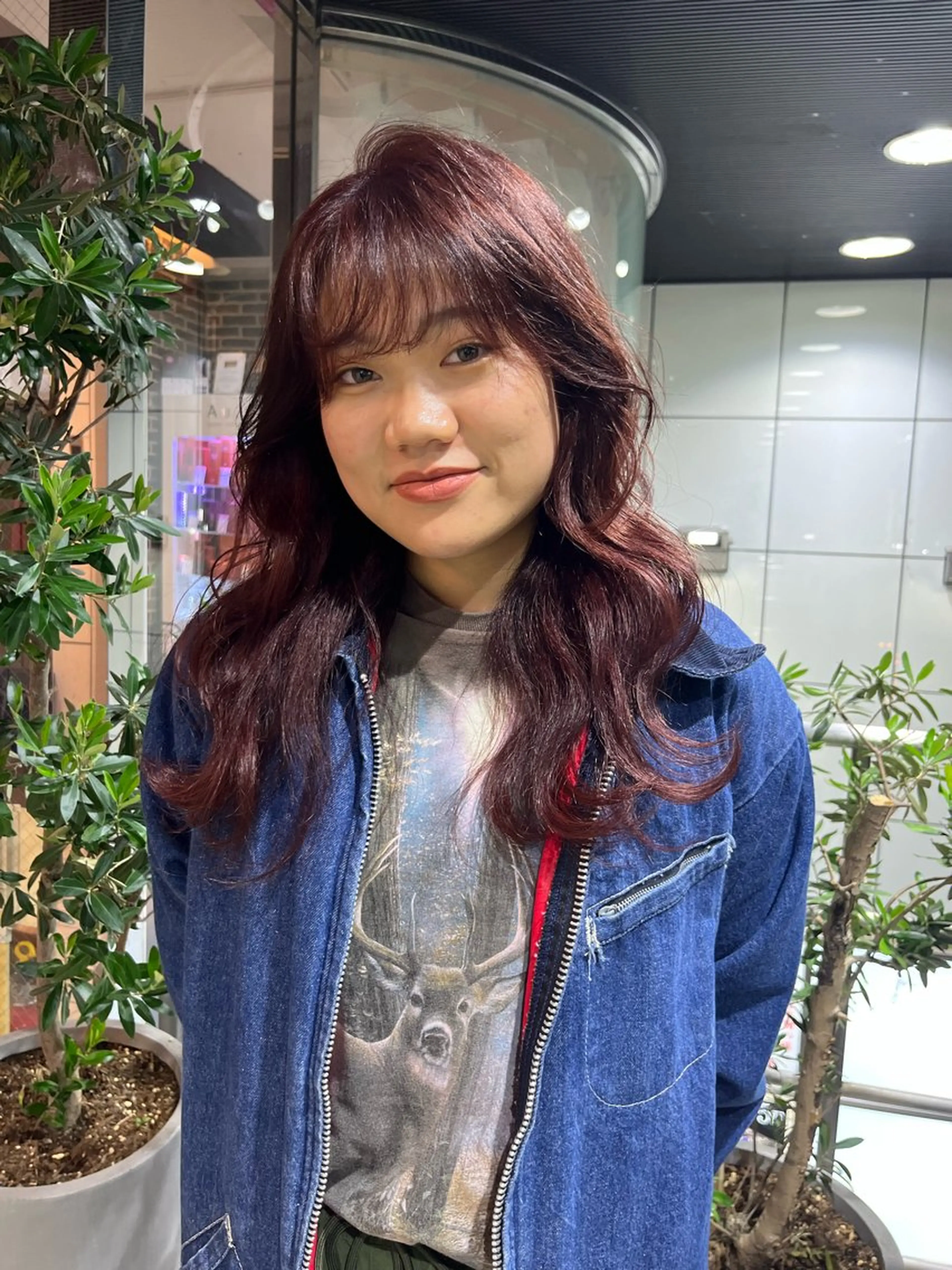 セミロング カラー ブリーチ ケアブリーチ ダブルカラー イヤリングカラー ハイトーンカラー 💖デザインカラー/ タダ ハナカ💖のヘアスタイル