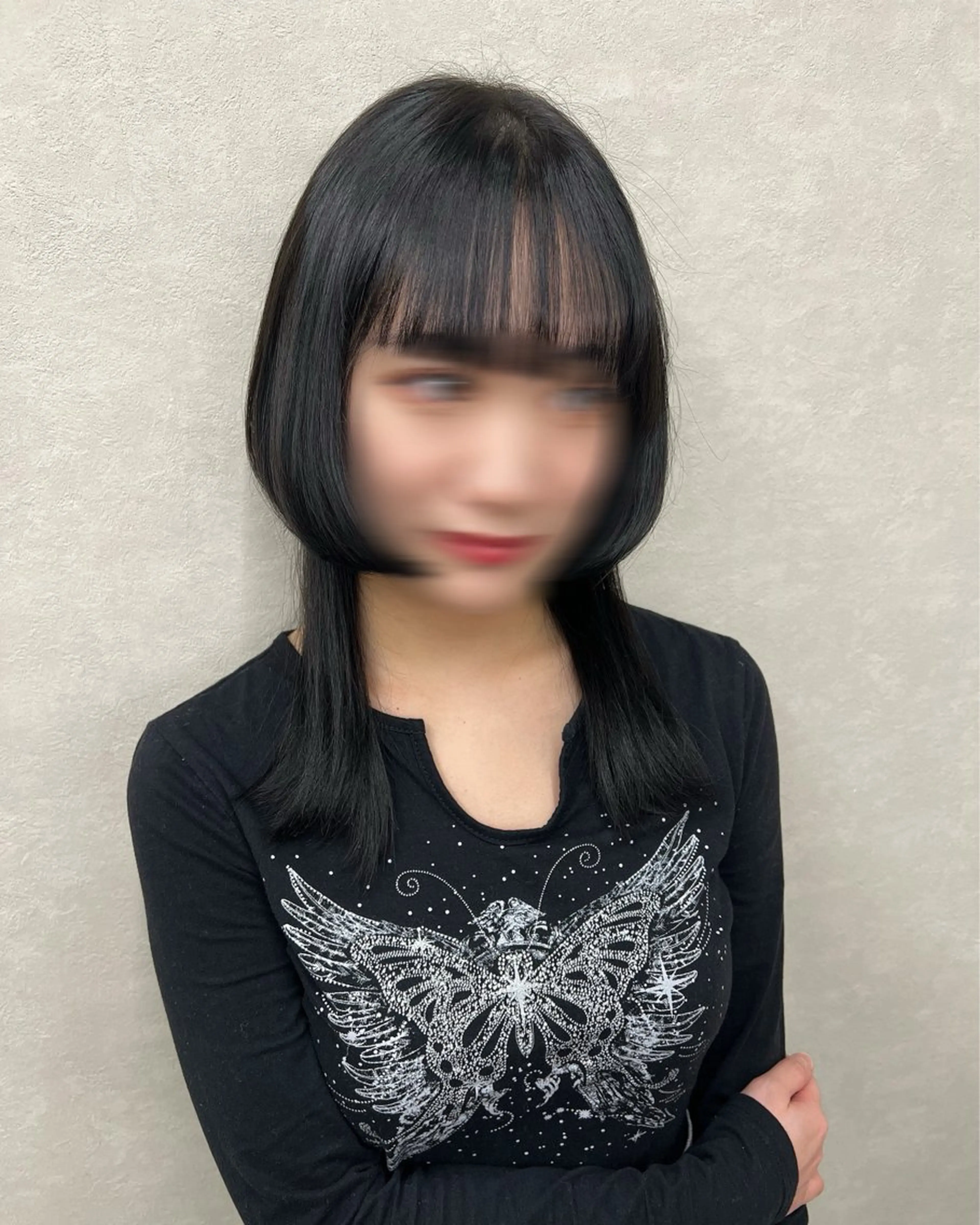 カラー 黒髪 ブリーチ ヘアカラー 豊田 陽南乃　\北戸田/のヘアスタイル