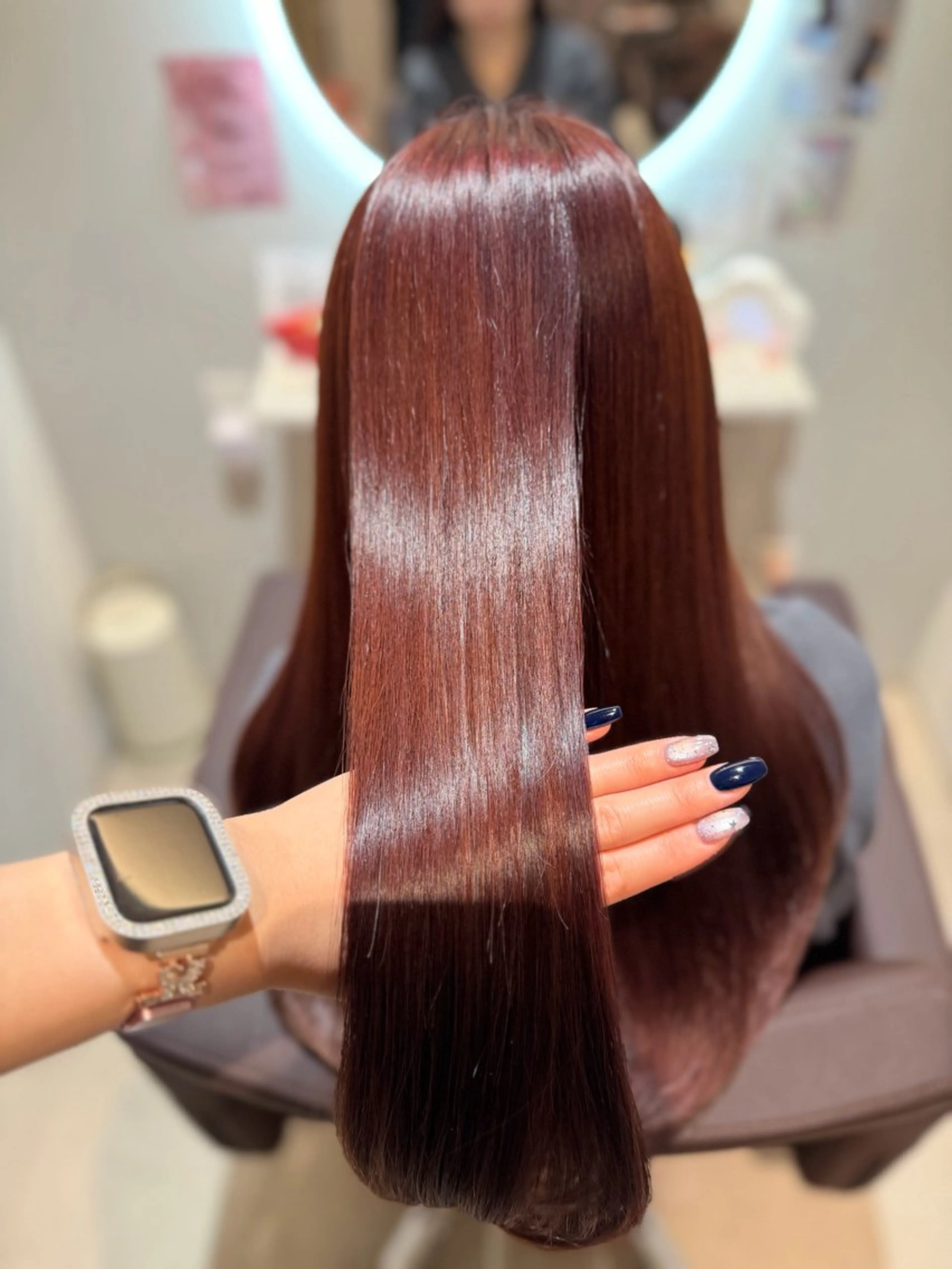 ロング カラー 髪質改善カラー ベージュ🤎YUMEのヘアスタイル