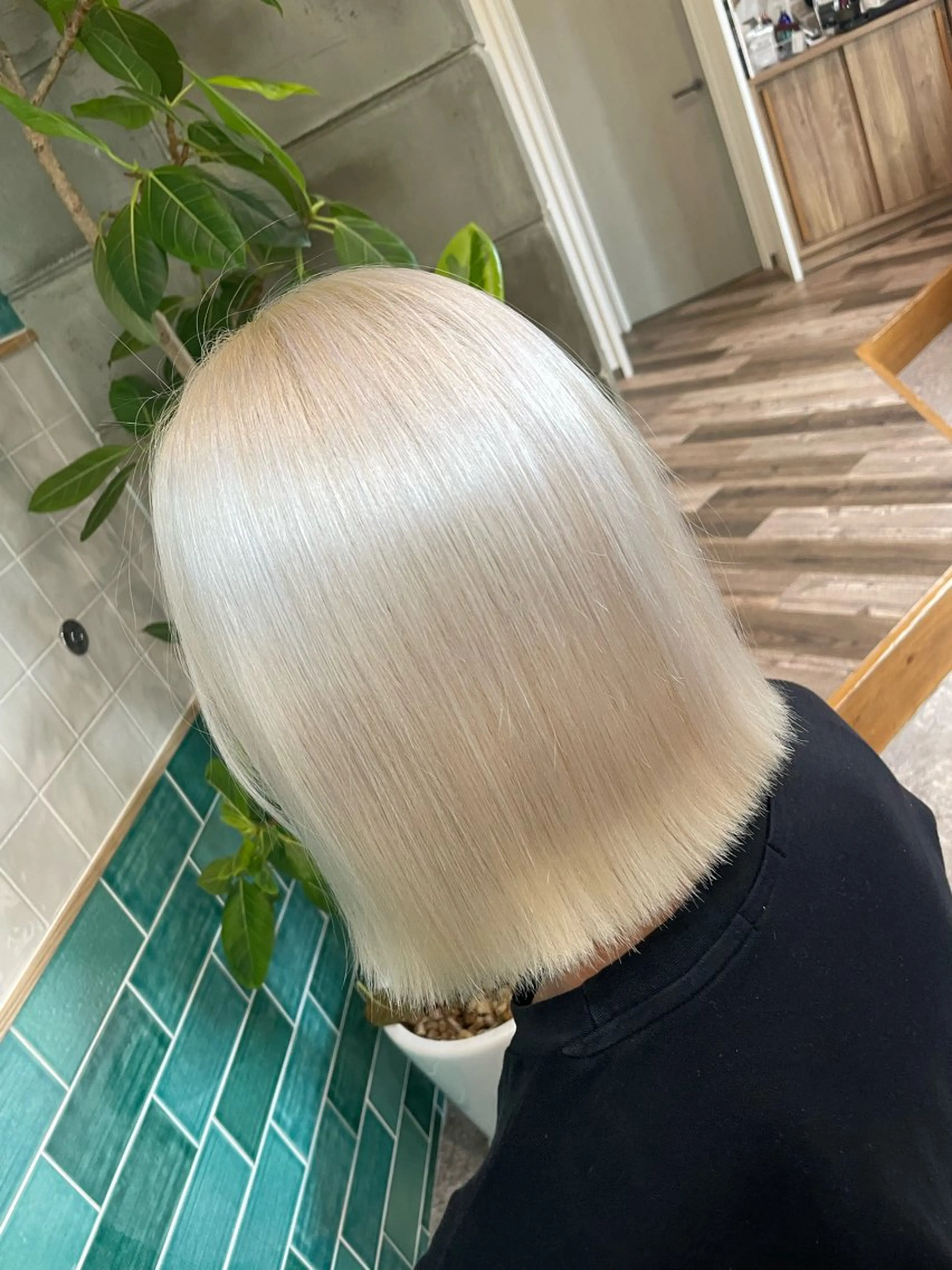 カラー ブリーチ/ストレート ダブルカラーtetoのヘアスタイル