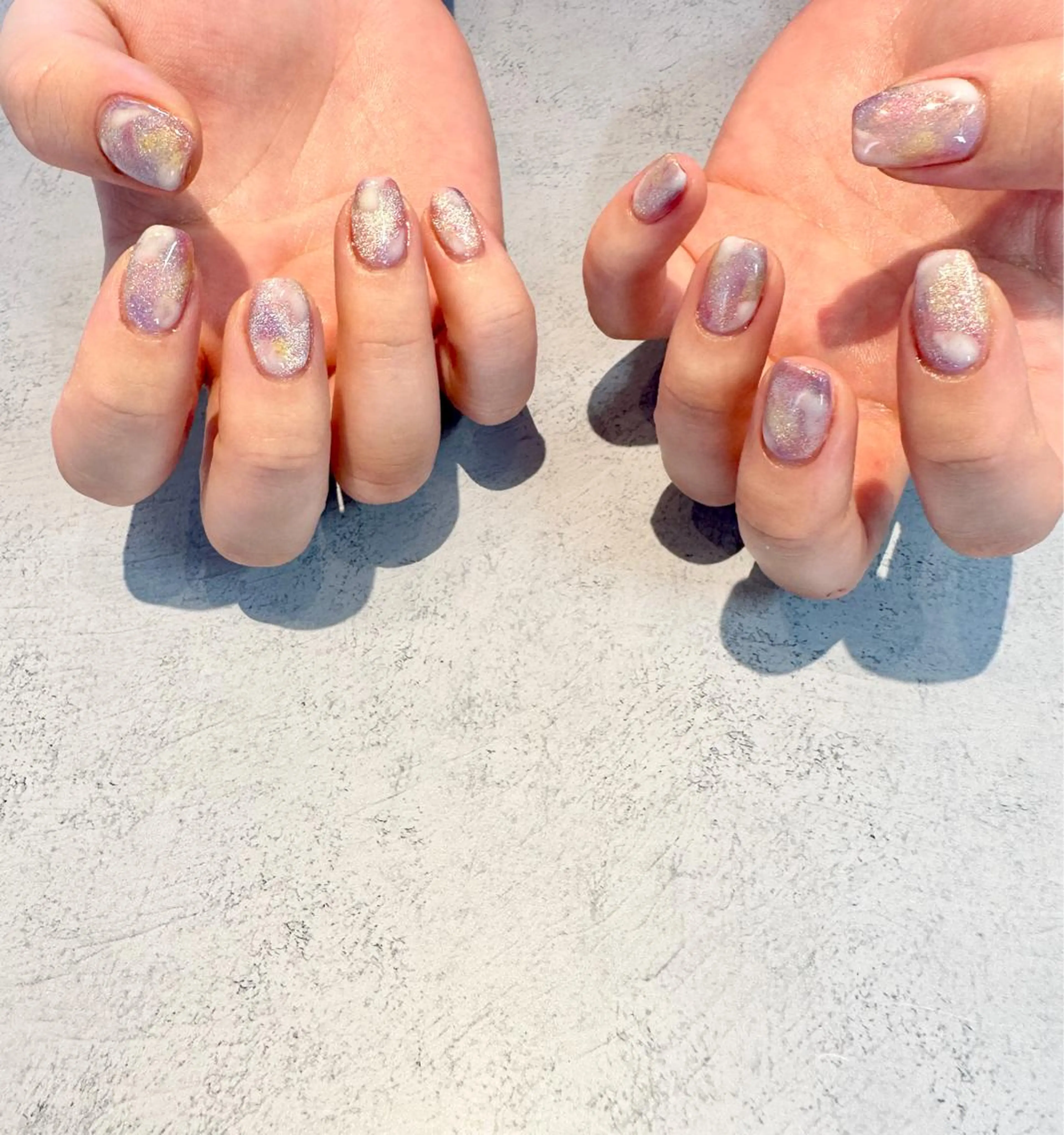 ネイル マグネットネイル 持ち込み ニュアンスネイル 春ネイル ハンドネイル Baden Nail ﾊﾞ-ﾃﾞﾝ ﾈｲﾙのネイルデザイン