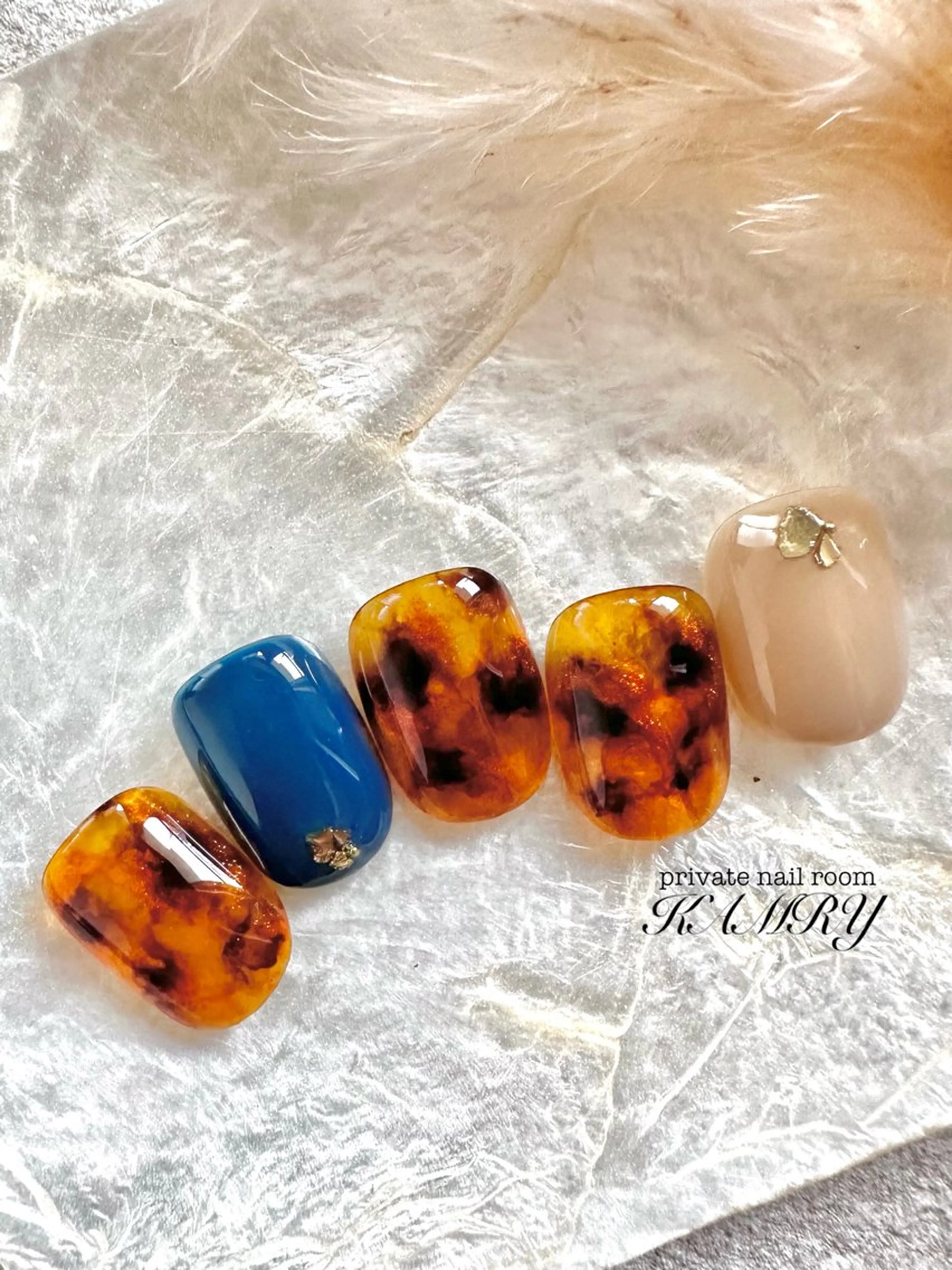 ネイル べっ甲ネイル キラキラネイル マグネットネイル ワンカラーネイル La ala nailのネイルデザイン