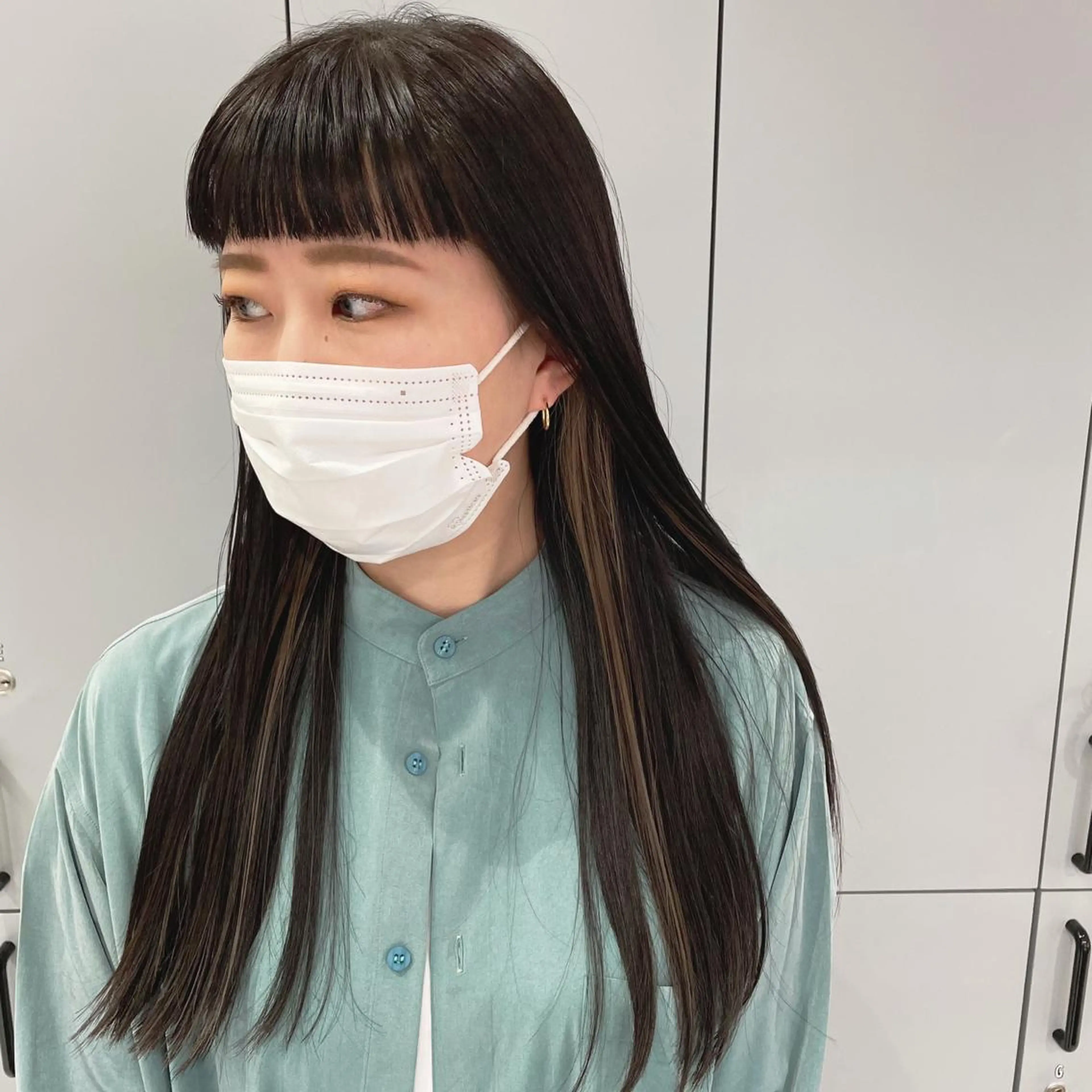 ロング カラー インナーカラー カット ヘアカラー トリートメント 狩野 羅夢のヘアスタイル