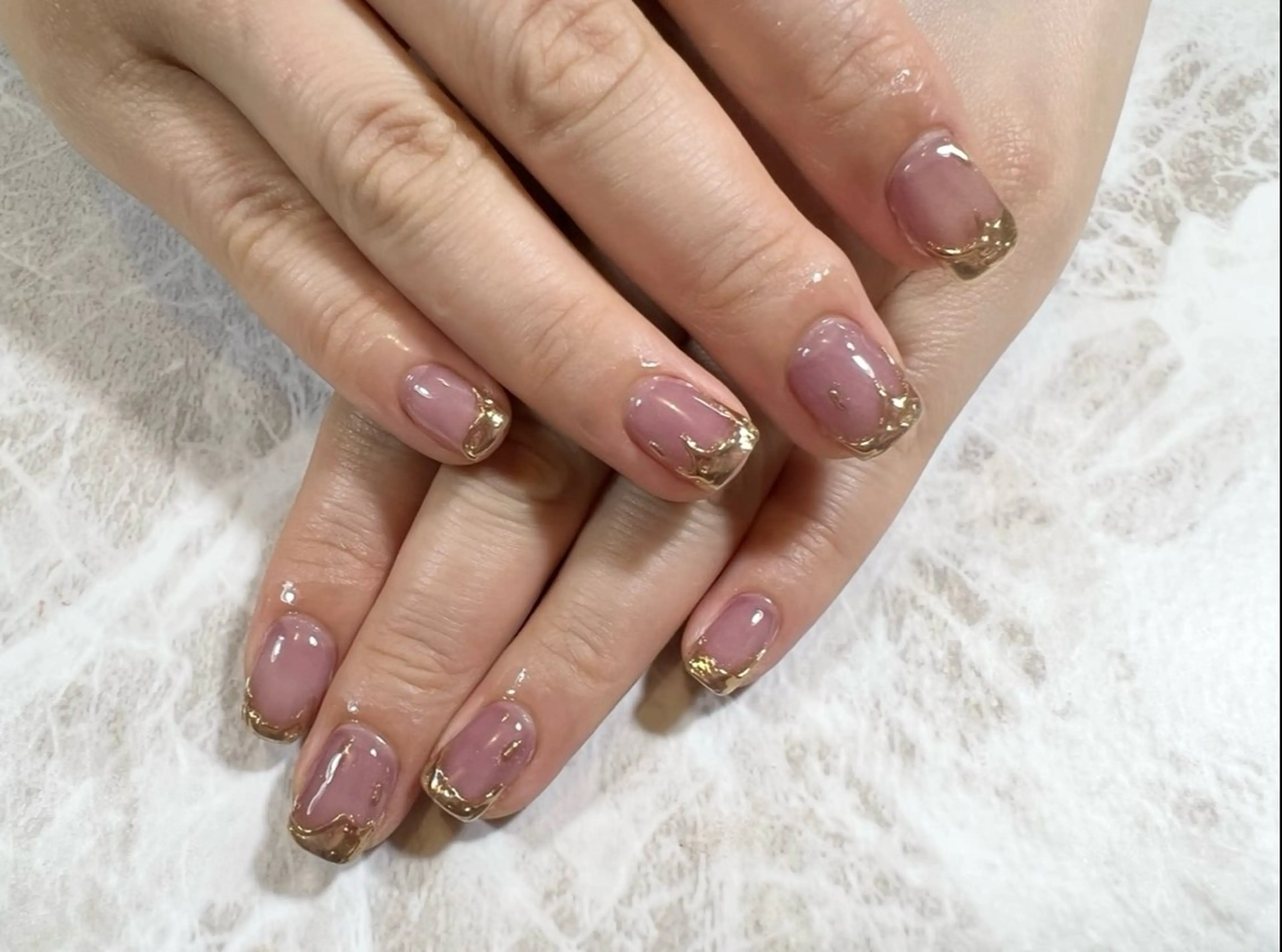 ネイル ミラーネイル ニュアンスネイル Alococo nail🎀miyuのネイルデザイン