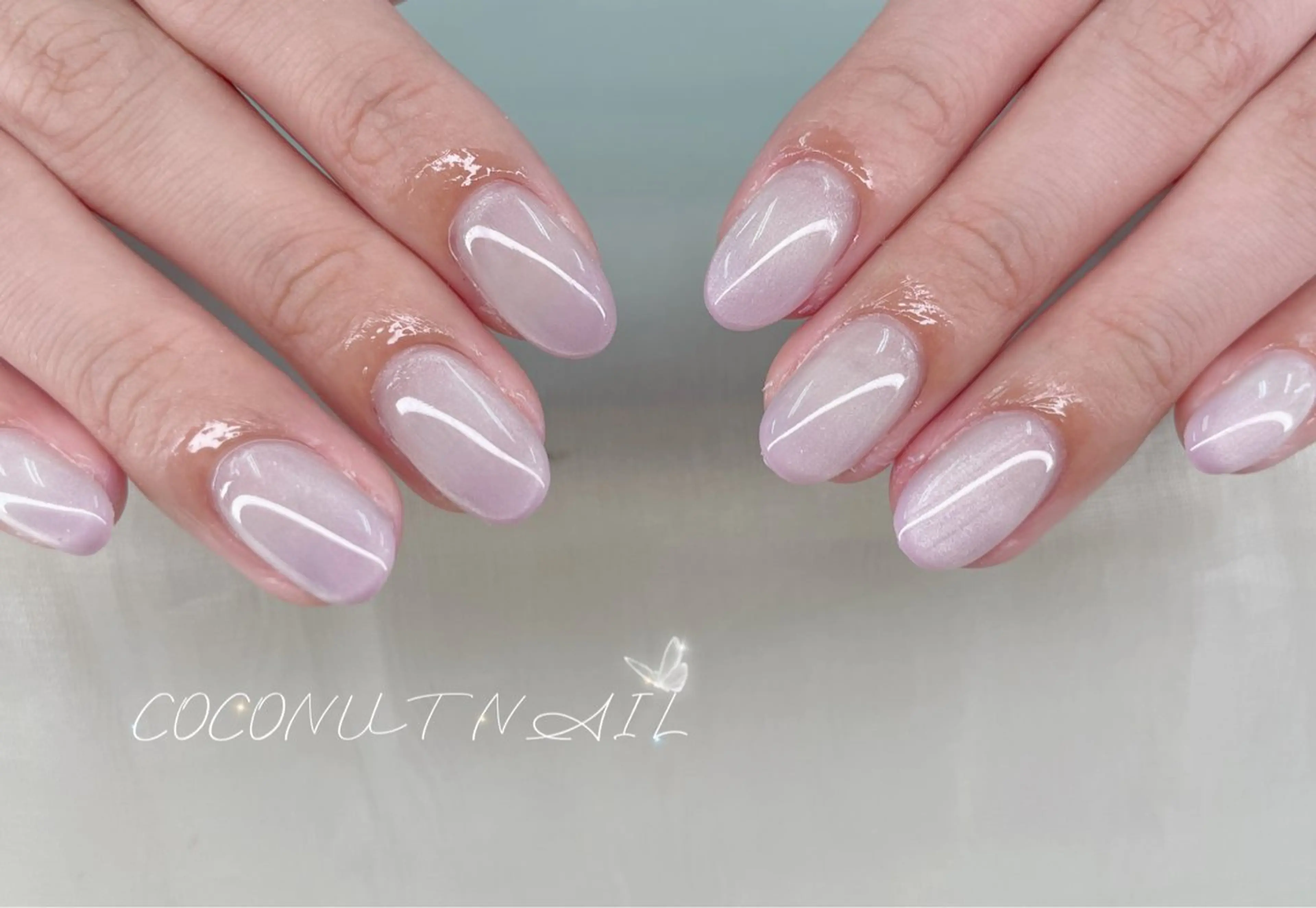 ネイル べっ甲ネイル フレンチネイル キラキラネイル マグネットネイル 大理石ネイル(マーブル) ハンドネイル 神田 ココナッツのネイルデザイン