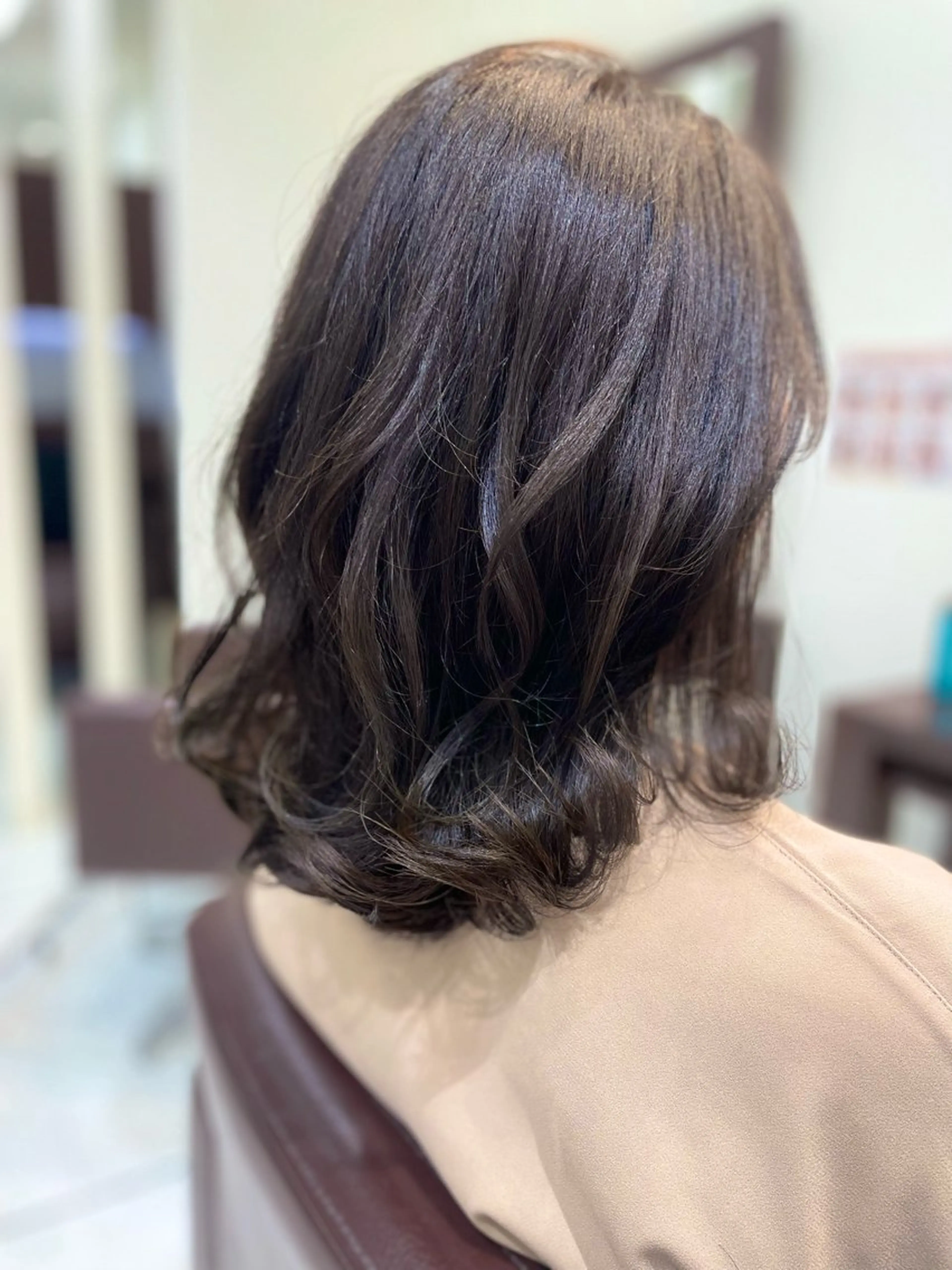 ミディアム カラー 透明感カラー オリーブカラー 【千葉駅南口歩1分】 MAKAのヘアスタイル