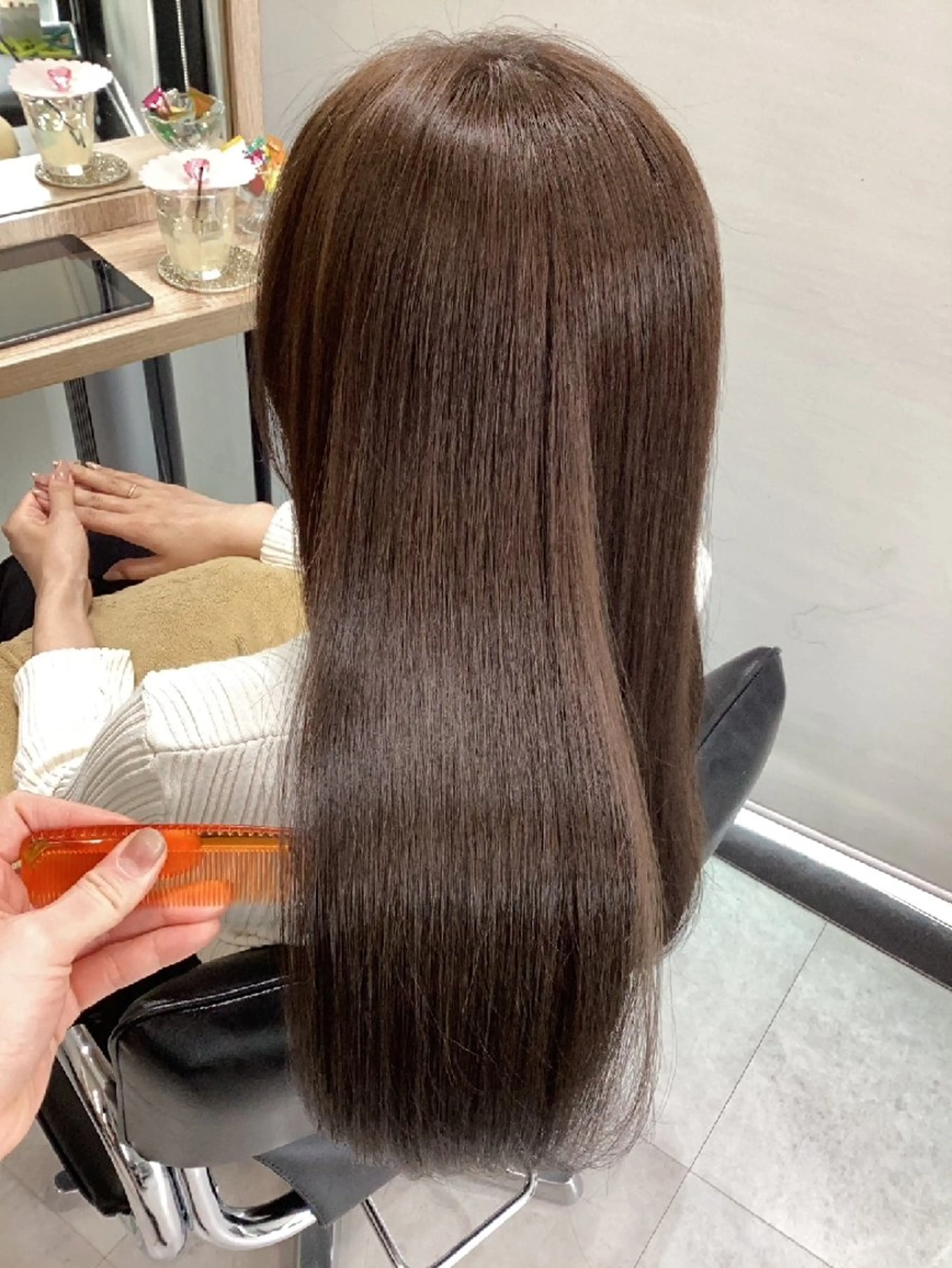 セミロング カラー カット ヘアカラー トリートメント ヘアアレンジ/柔らか 艶カラー/AKARIのヘアスタイル