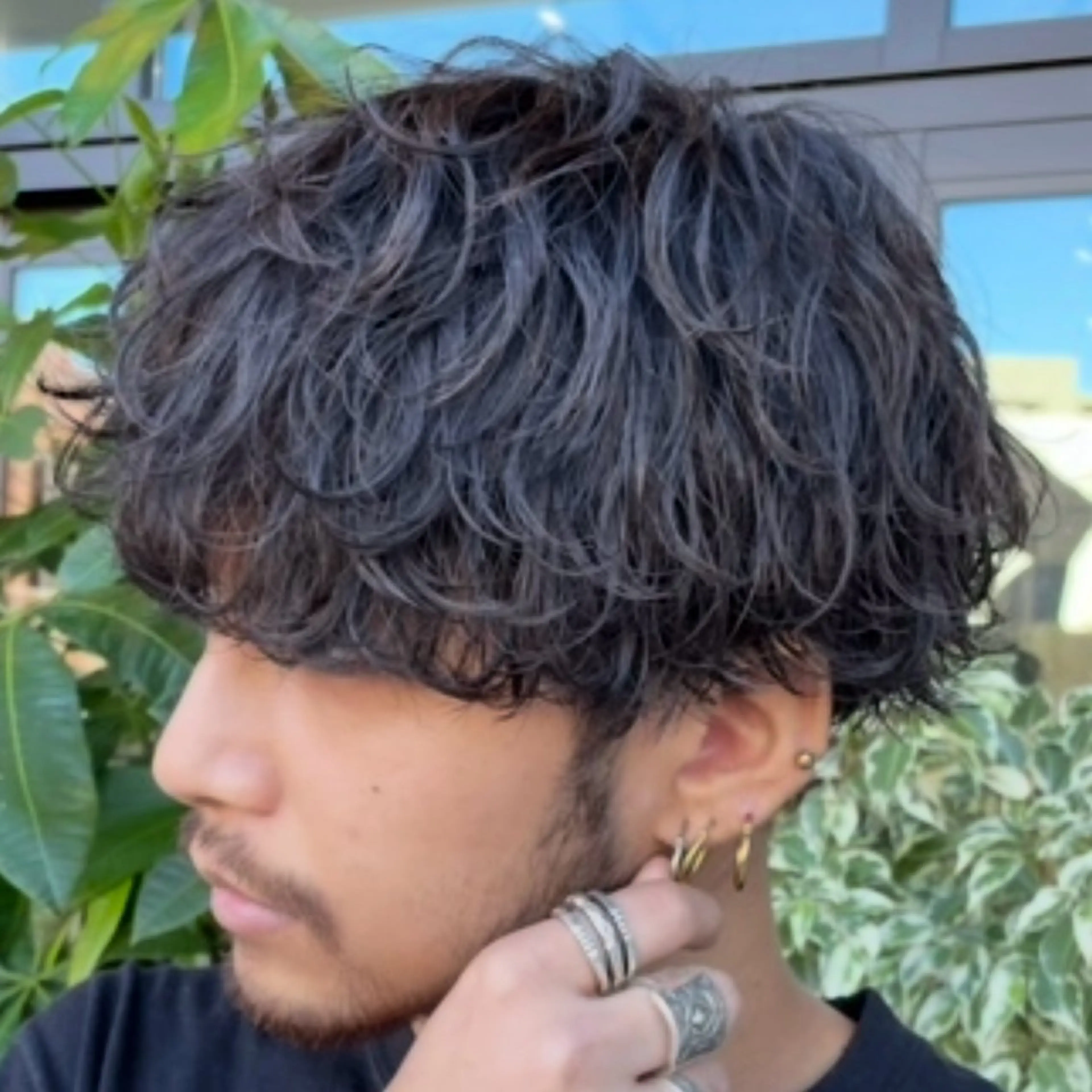 ミディアム パーマ ヘアアレンジ メンズ カット パーマ fifth Tokyo所属・fifth 石川 凪のヘアスタイル