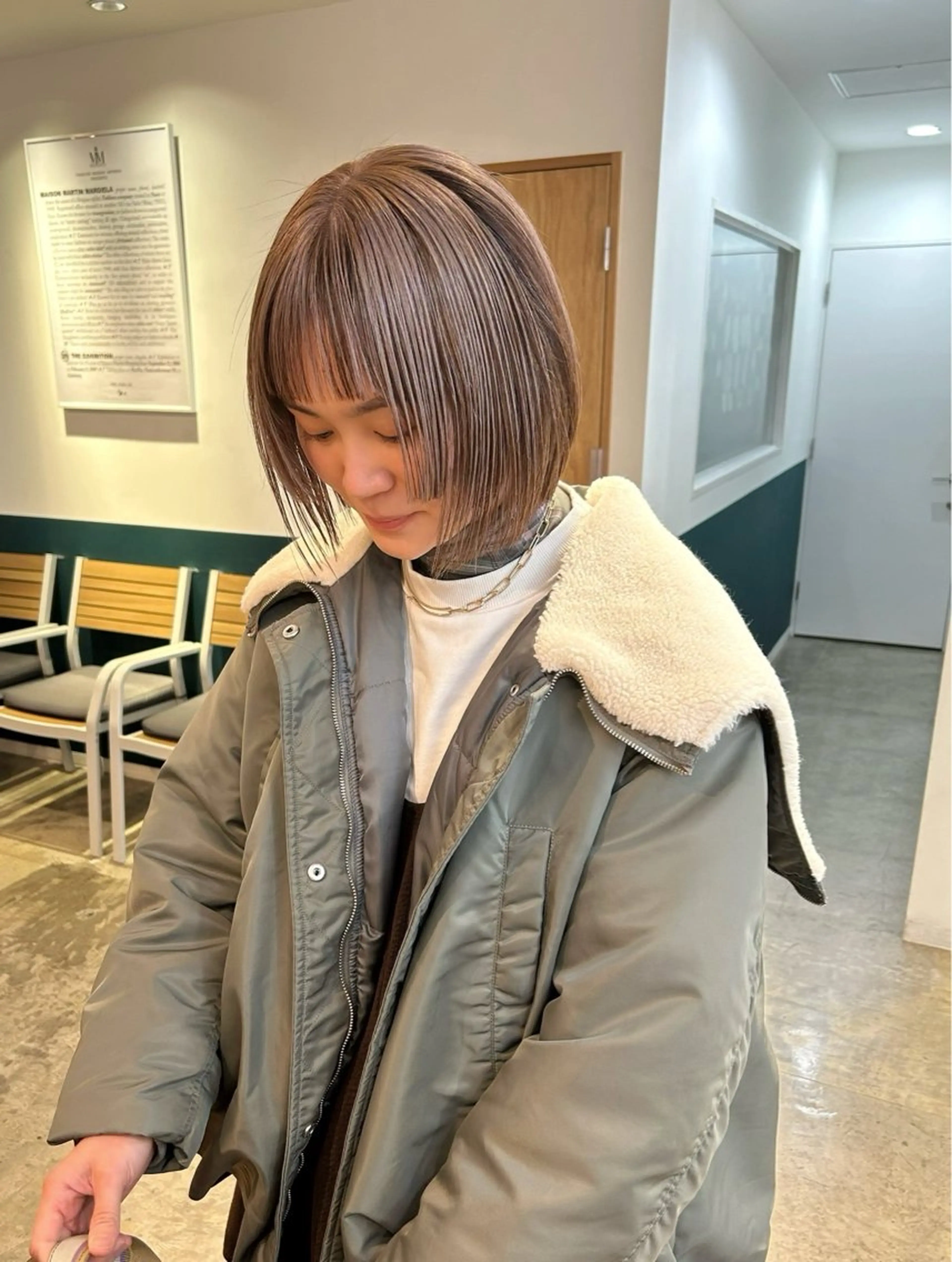 ショート カラー デザインカラー 顔周りカット 姫カット オン眉 カット ヘアカラー カラーリスト菅野 竜矢🌈のヘアスタイル