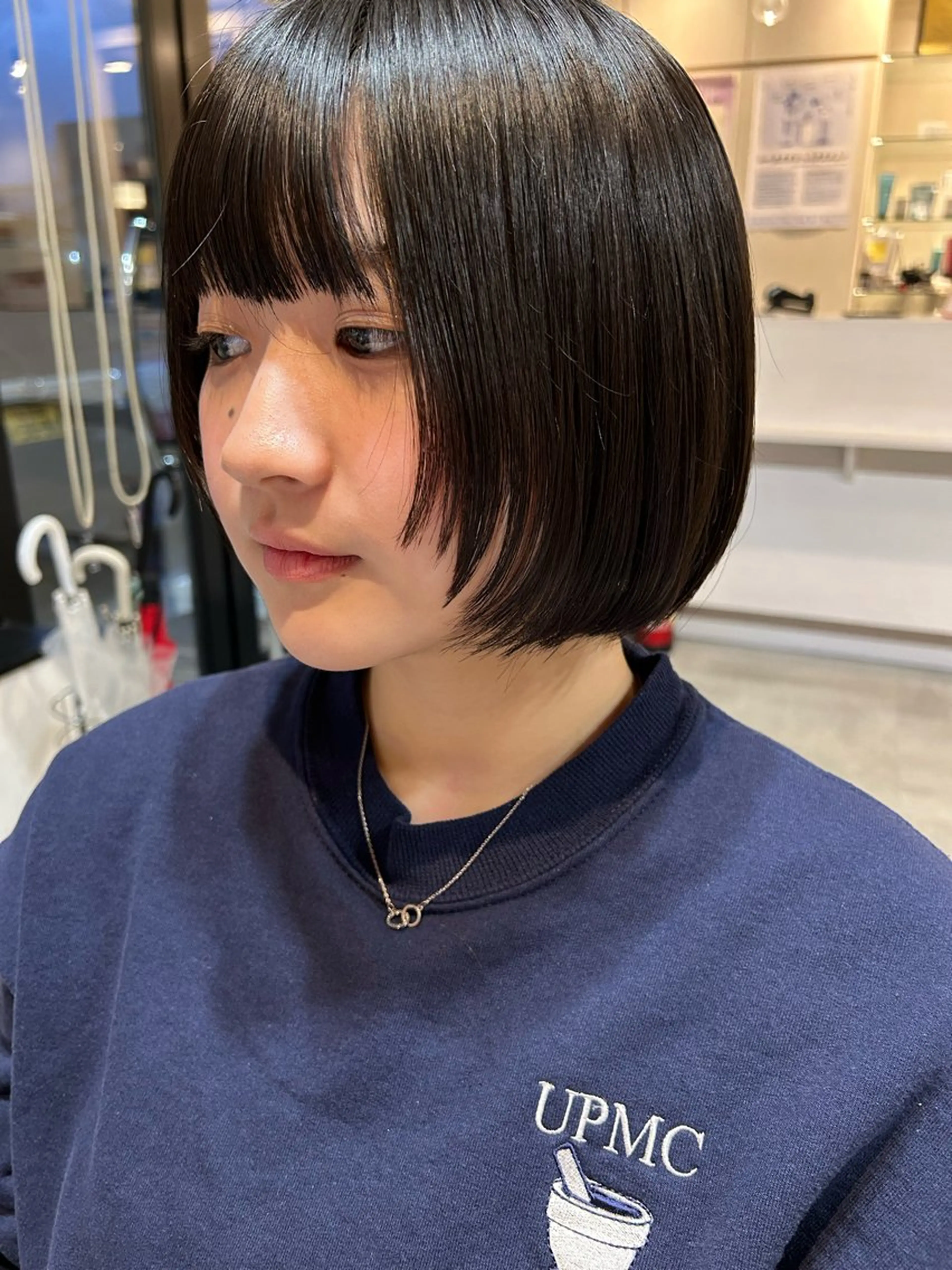 ショート 顔まわりレイヤー 顔周りカット レイヤーカット adorable駅南店所属・adorable 樋口円のヘアスタイル