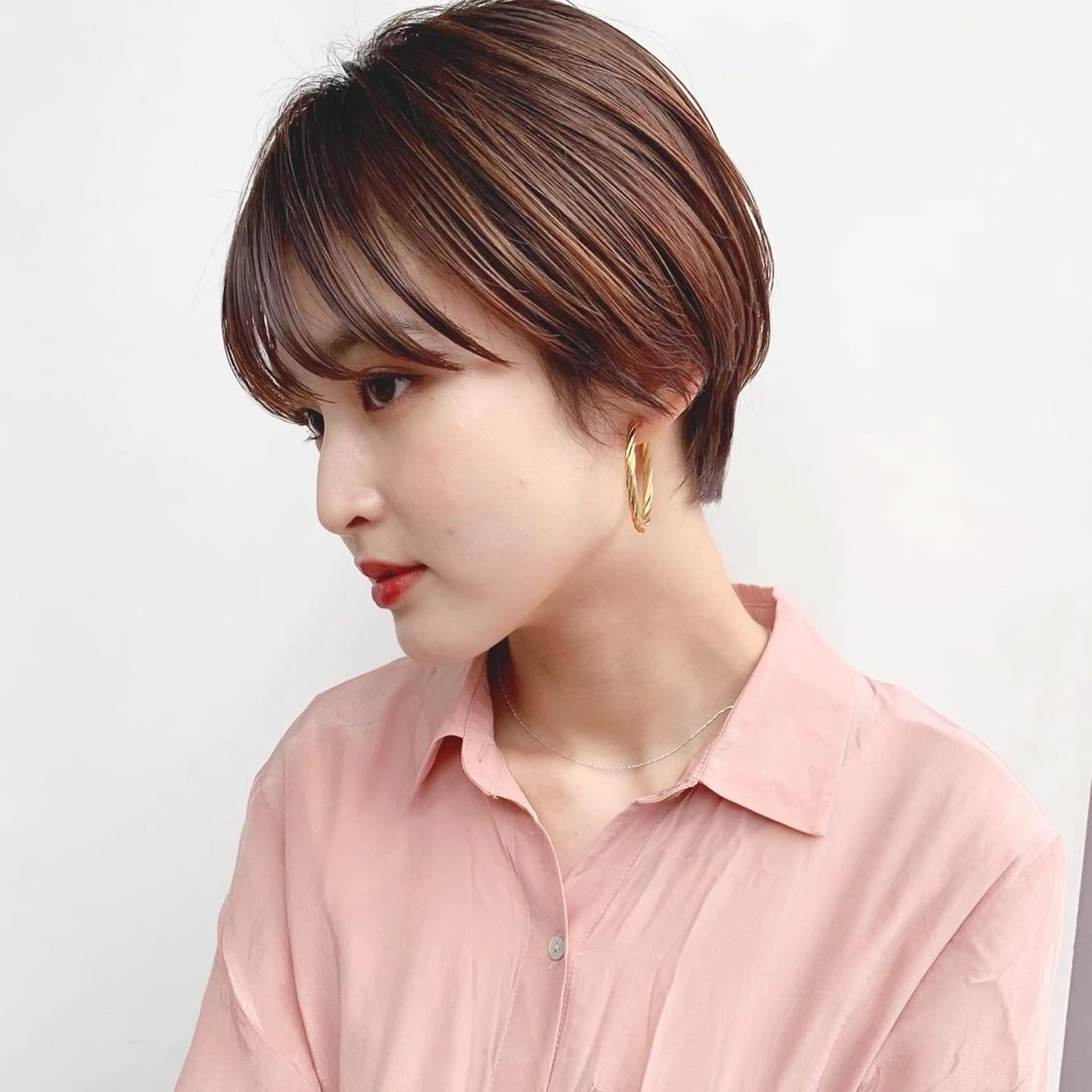 ショート カラー ショートヘア 🌱小顔ヘア/ボブ ミディアム/双葉🌱のヘアスタイル