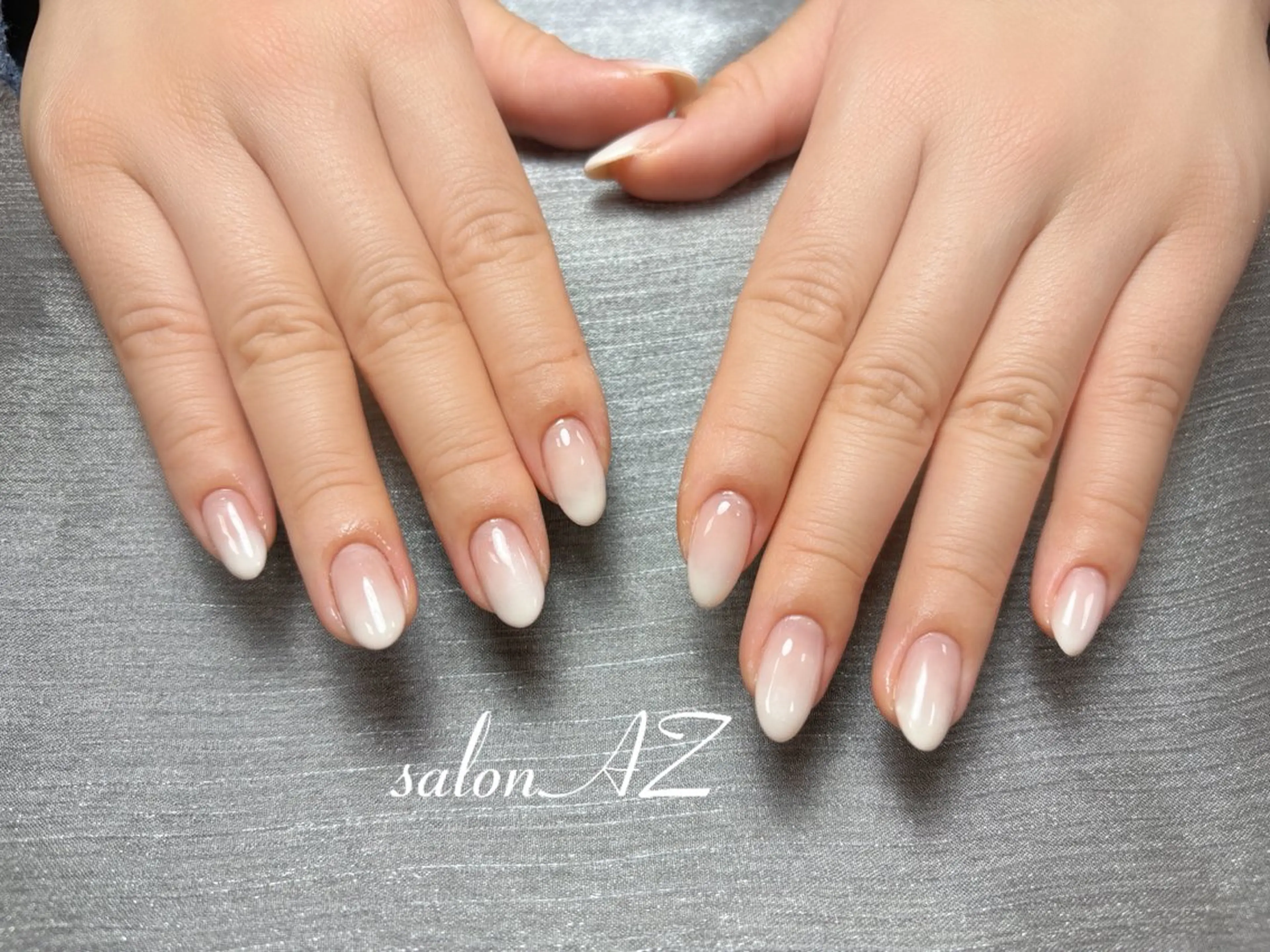 ネイル 桜ネイル 長さ出し フットネイル フレンチネイル ジェルネイル salon AZのネイルデザイン