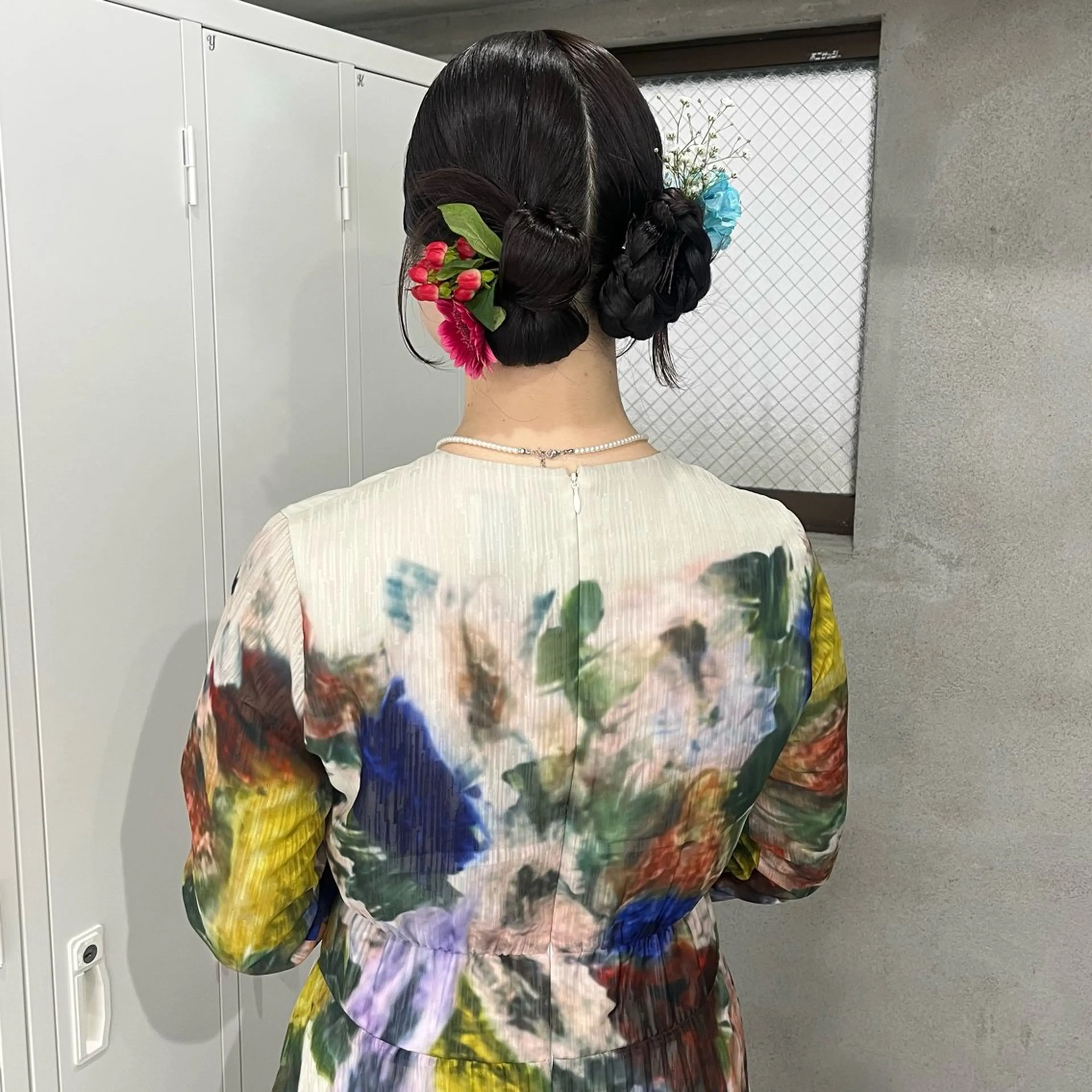 セミロング ヘアアレンジ riko/レイヤー カット/ヘアセットのヘアスタイル