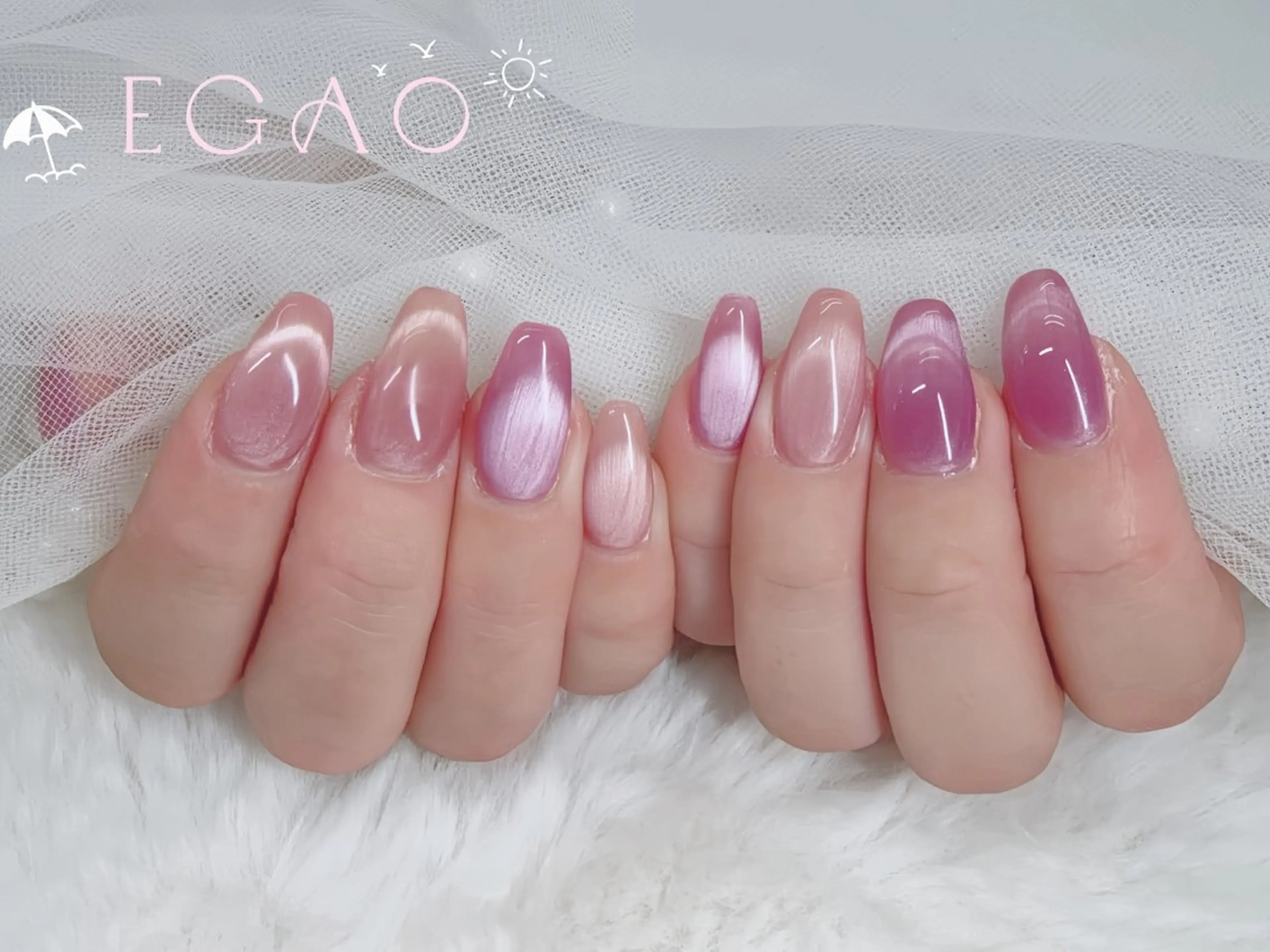 ネイル アートネイル フットネイル フレンチネイル ジェルネイル グラデーション ハンドネイル Egao Nail錦糸町店のネイルデザイン