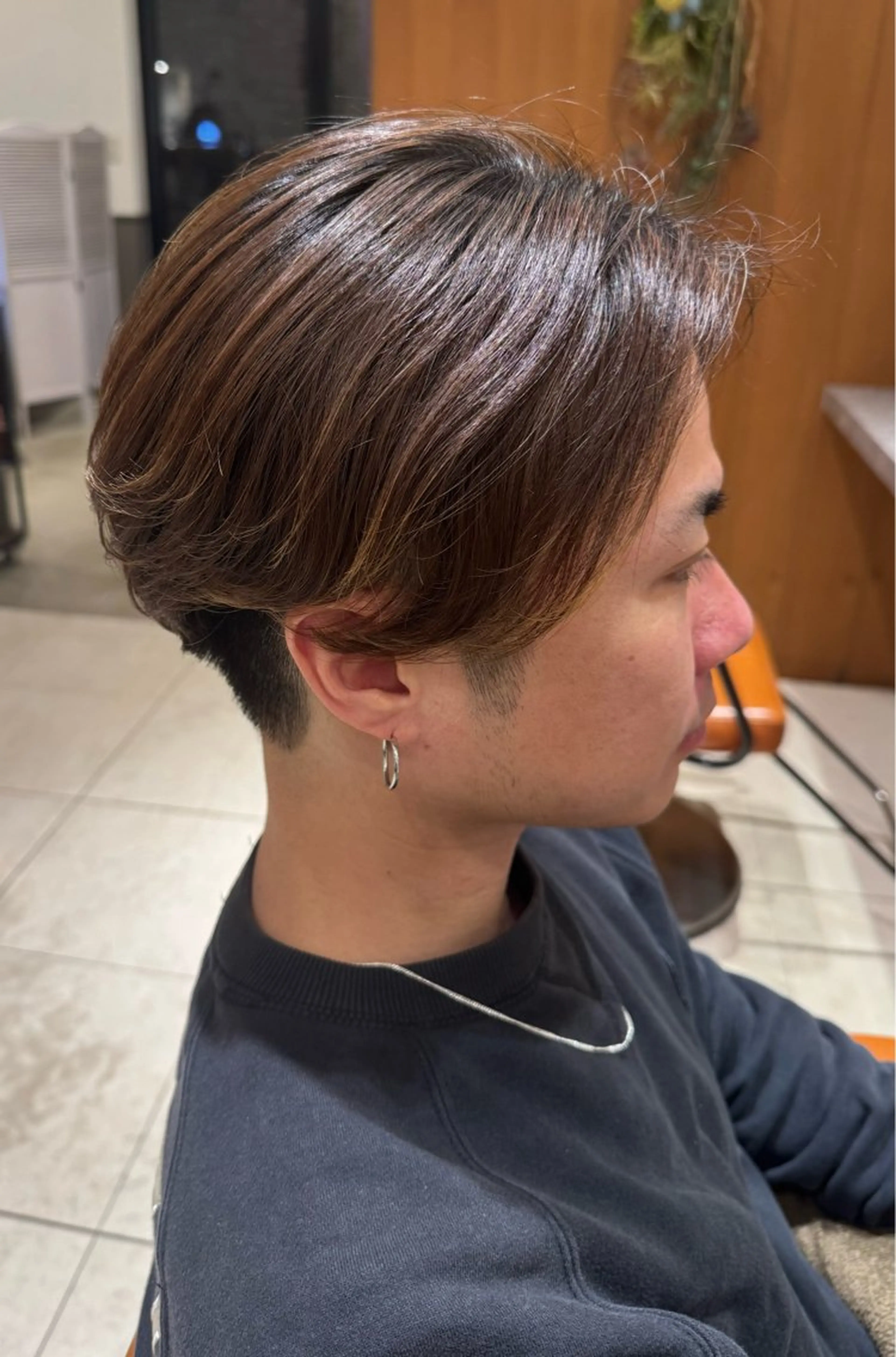 ショート メンズ カット 暖色/ベージュ/ メンズ/鈴木彩のヘアスタイル