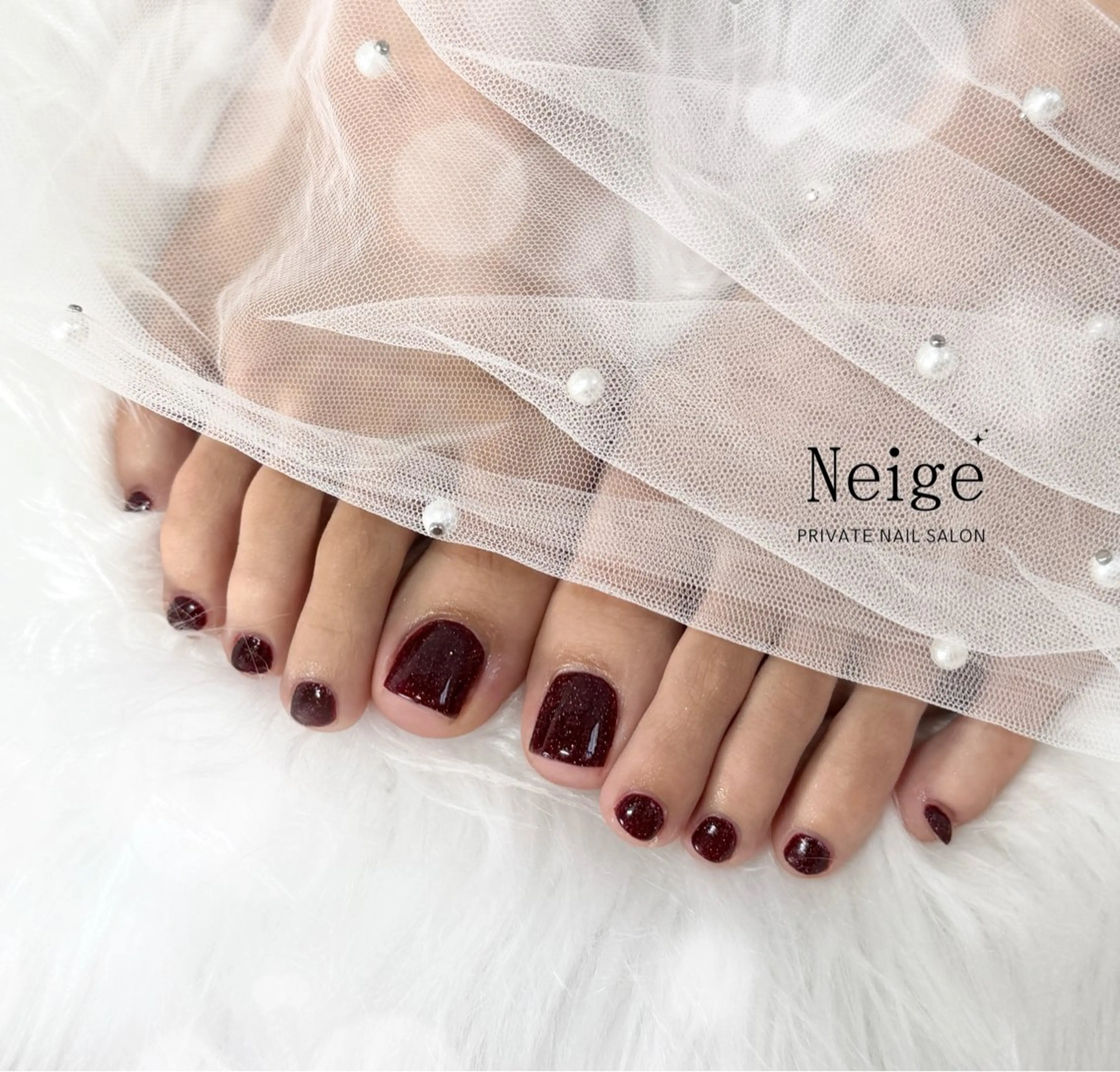 ネイル フットネイル Neige 𓂃 aiのネイルデザイン