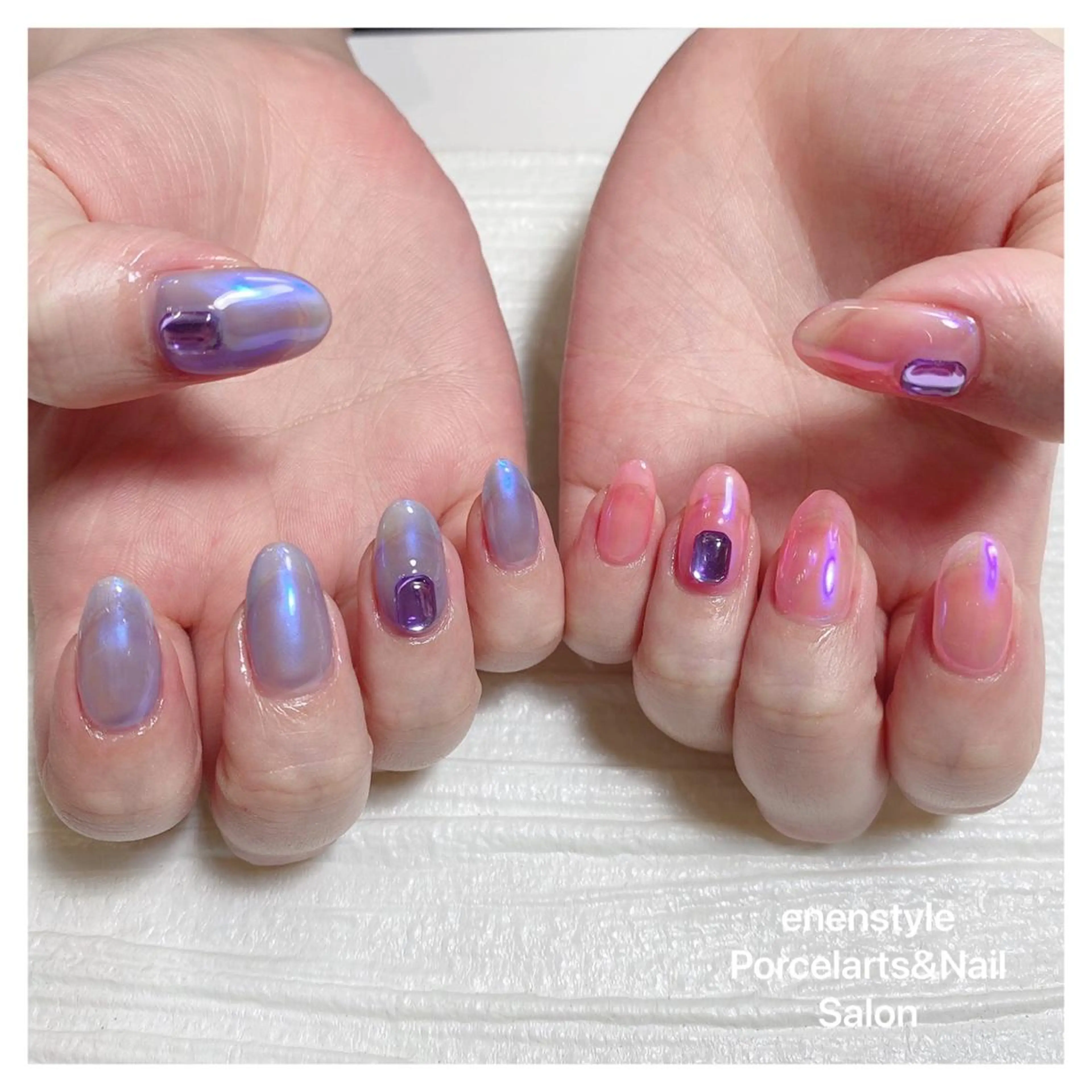 ミディアム ネイル ハンドネイル 👑enen style👑のネイルデザイン