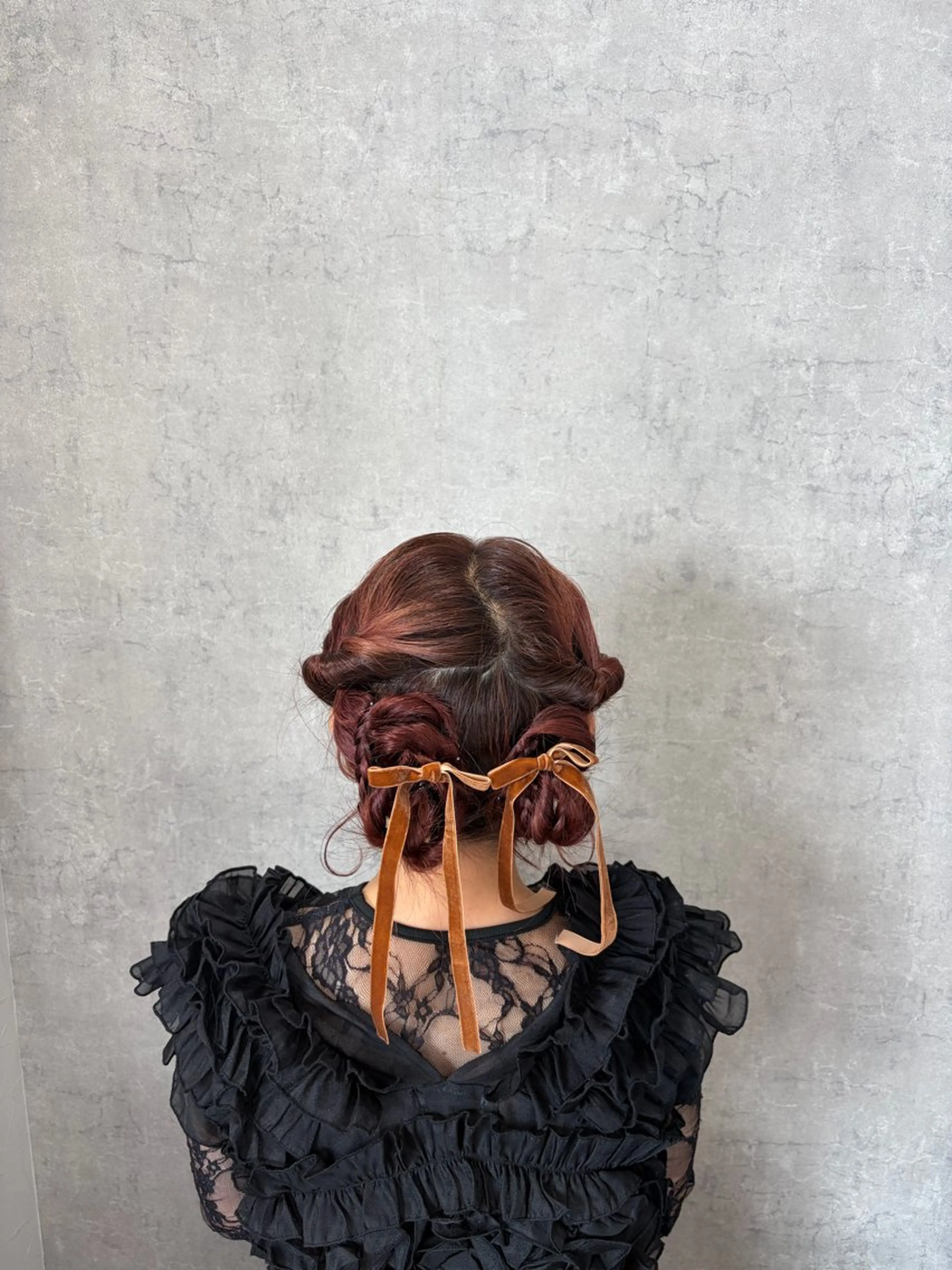 セミロング ヘアセット 下山 萌華のヘアスタイル