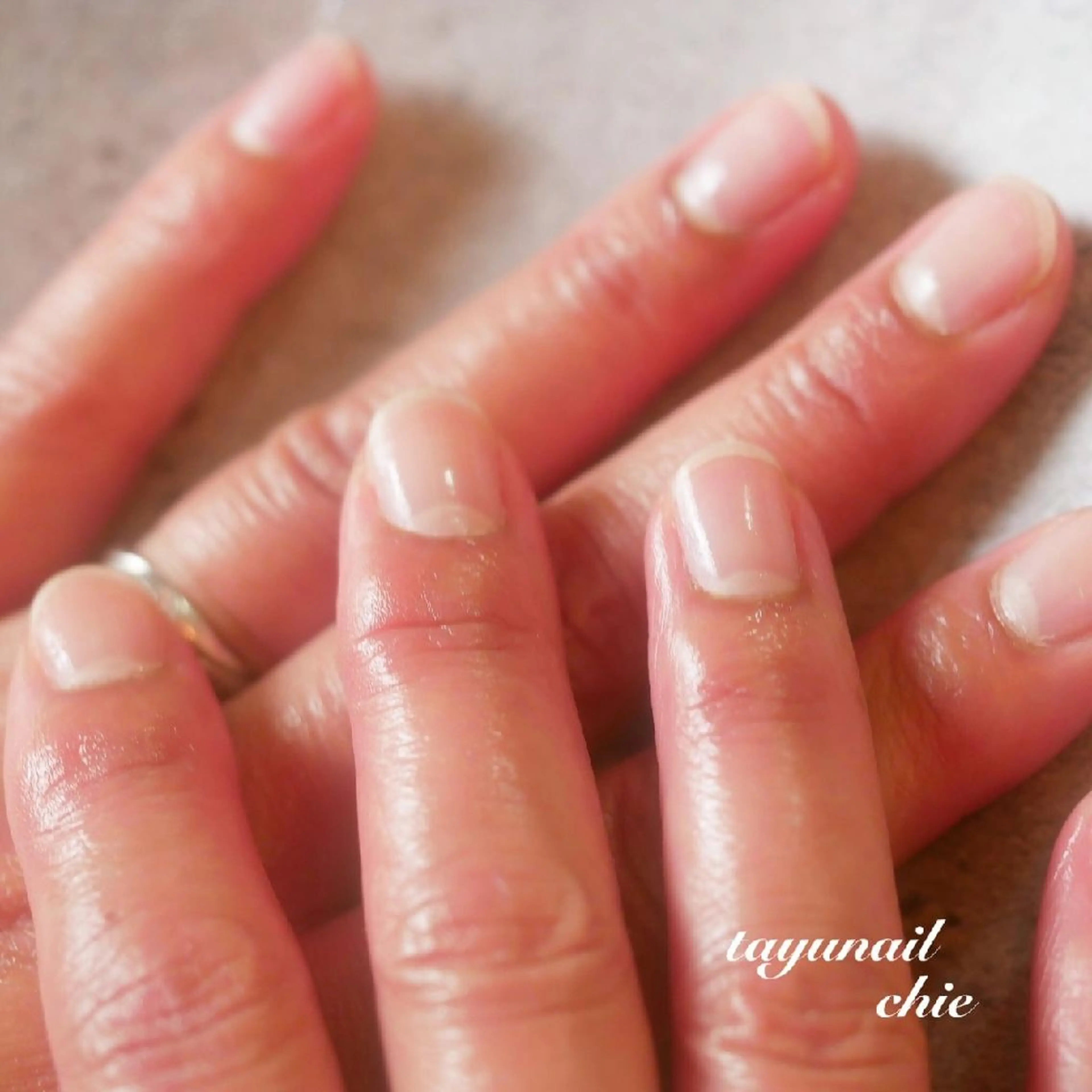 ネイル ブルー ジェルネイル パラジェル ネイルサロン 【たゆnail】のネイルデザイン