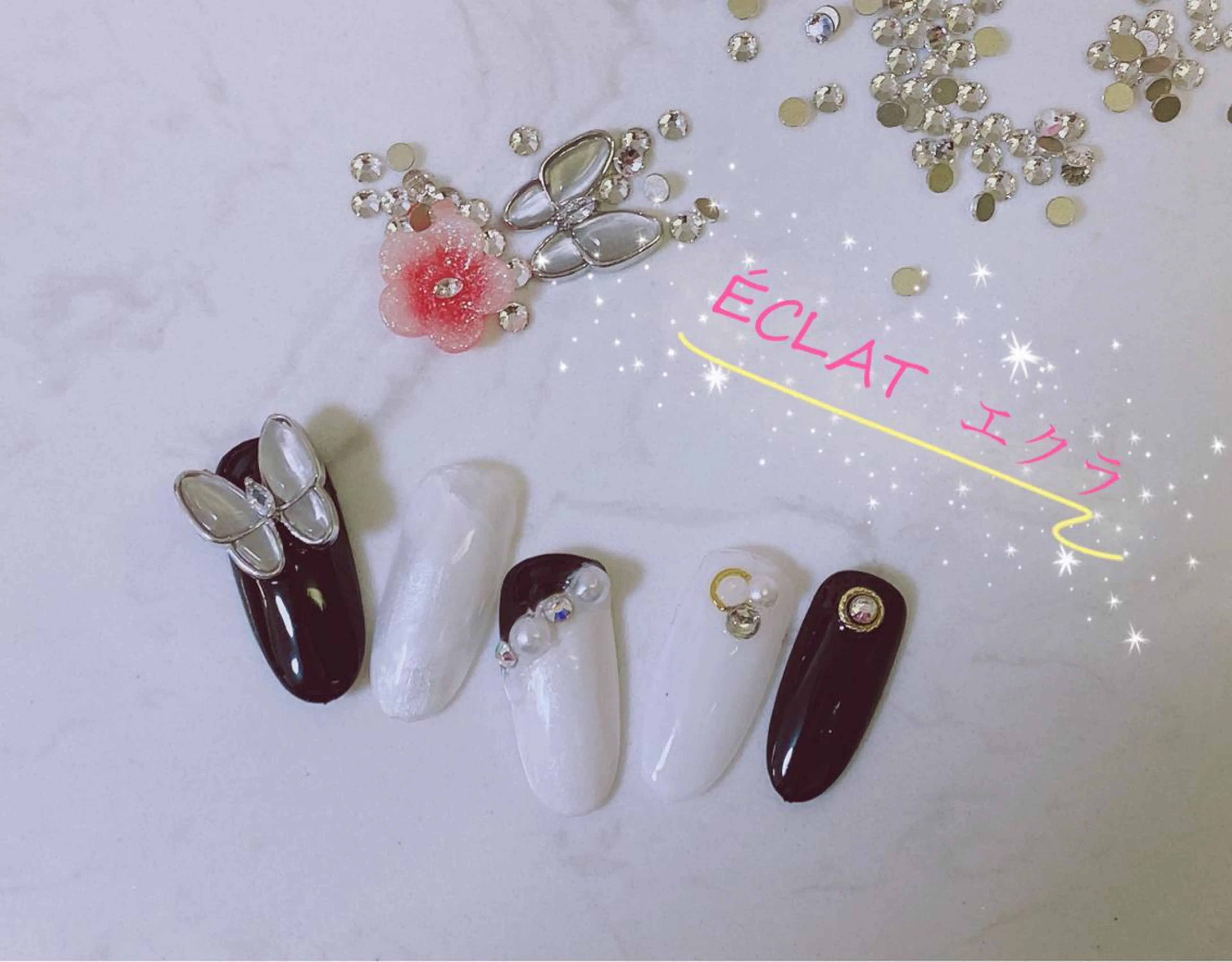 ネイル ハンドネイル ネイルサロンエクラ 🫧Shizukaのネイルデザイン