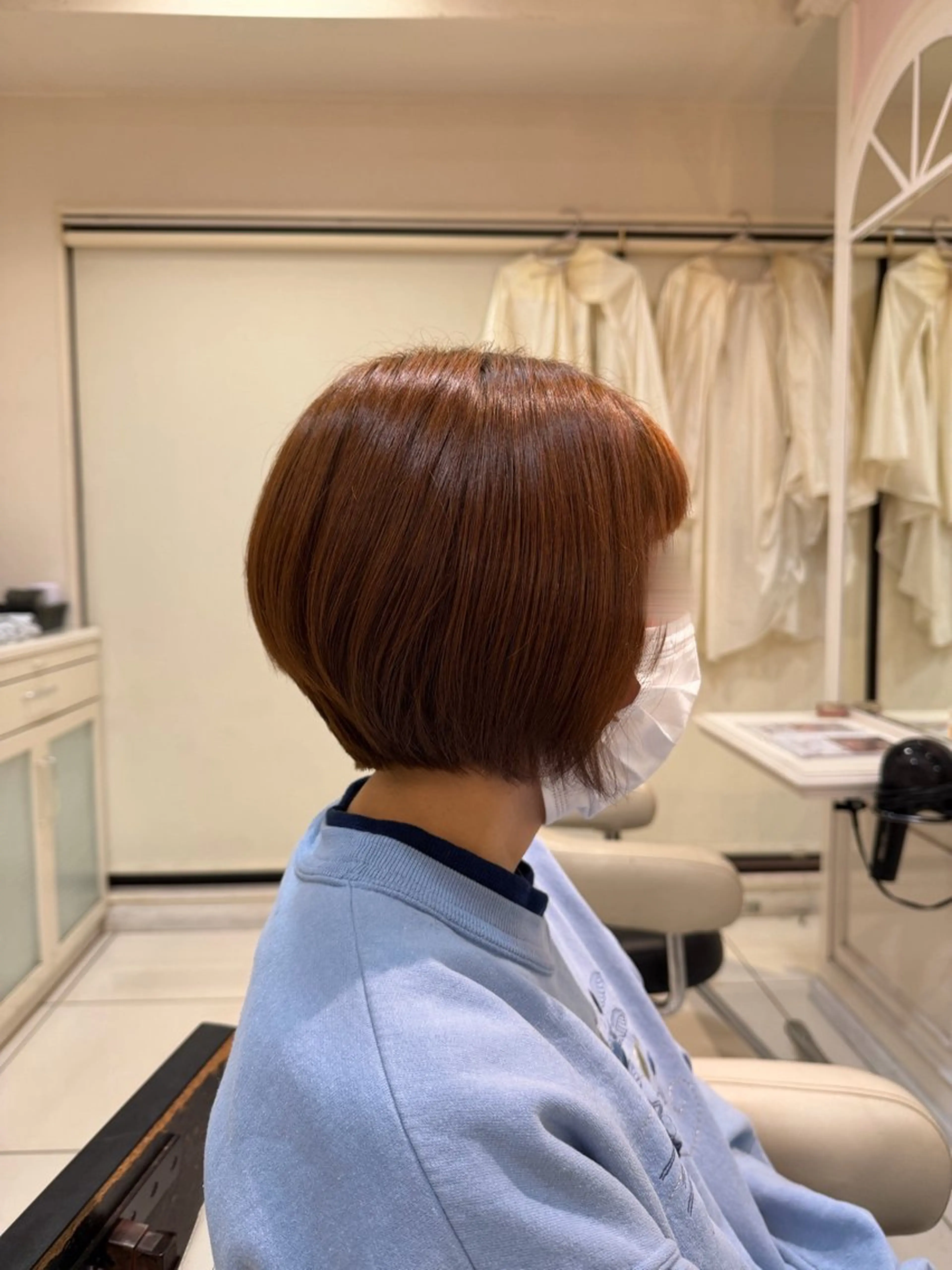 ショート ツヤ重視 ワンカラー🫧Mioのヘアスタイル