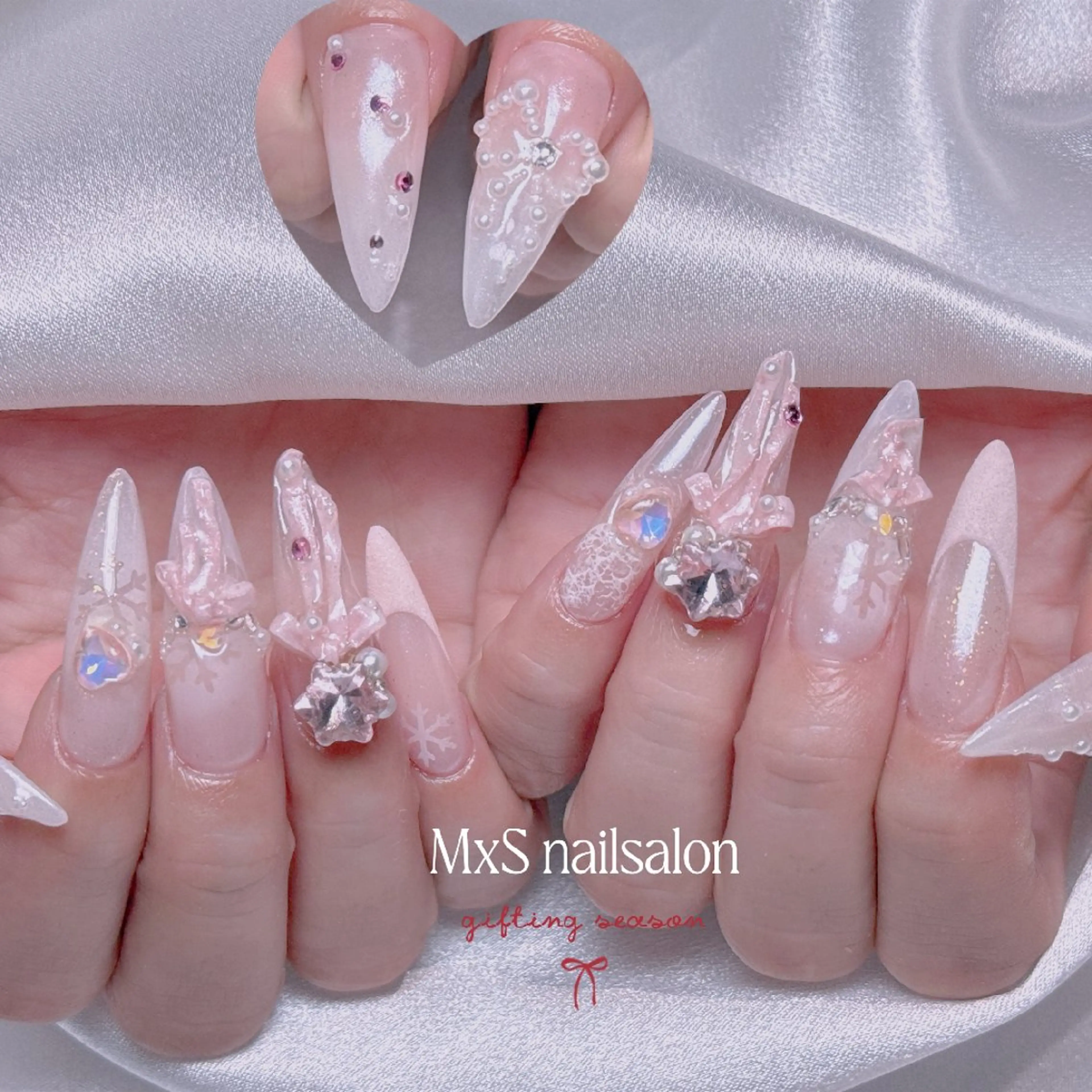 ネイル 成人式 ジェルネイル 韓国ネイル マグネットネイル パラジェル ハンドネイル MxS Nail 【長さだし/フィルイン/マグネット/ワンホンネイル/韓国ネイル/パラジェル】所属・M×S Nail みなのネイルデザイン