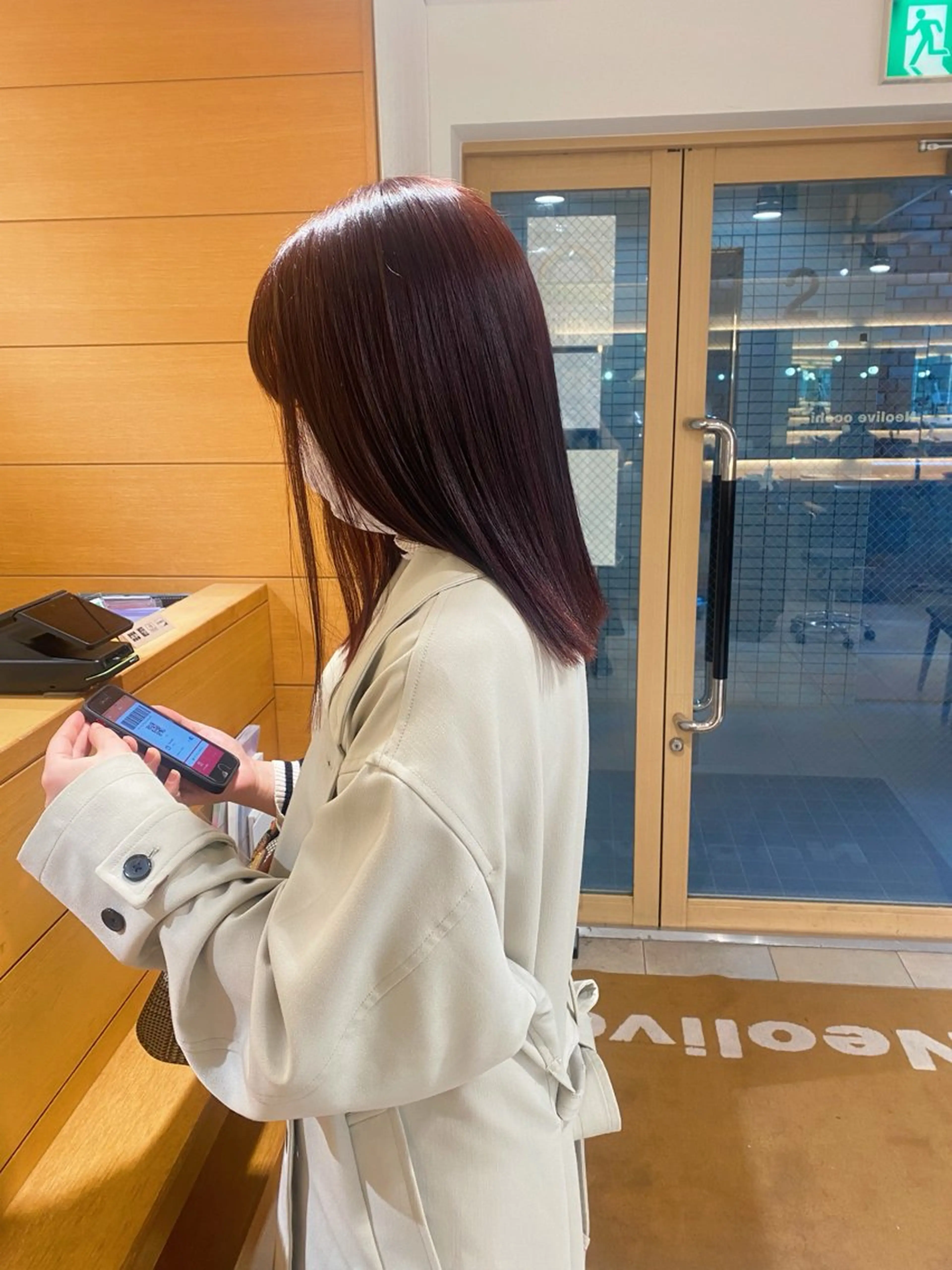 ミディアム ヘアカラー 谷川あかり /ナチュラルパーマのヘアスタイル