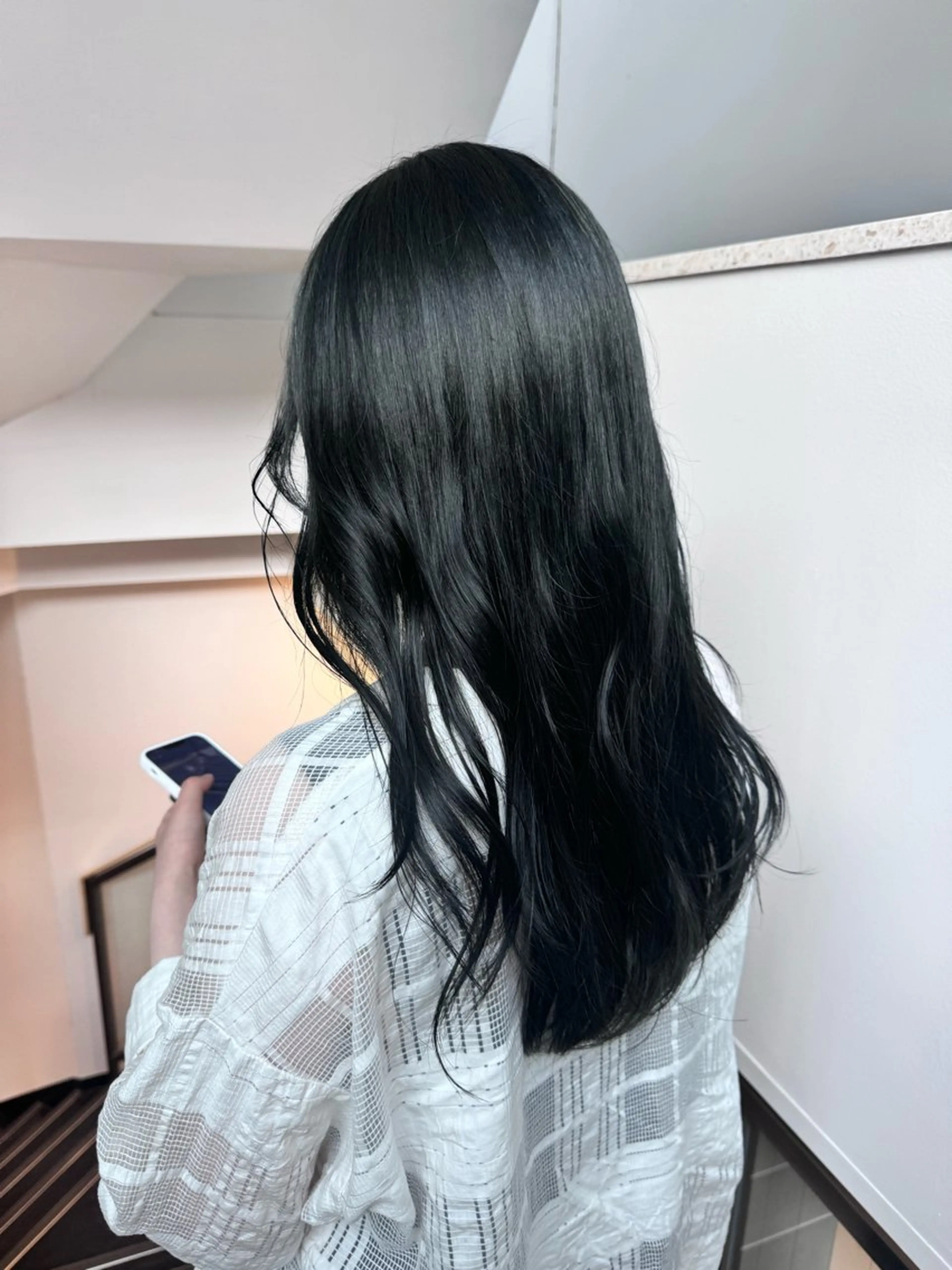 ロング カラー ネイビーカラー ご予約は2月まで！ maho‪🐈🎀のヘアスタイル