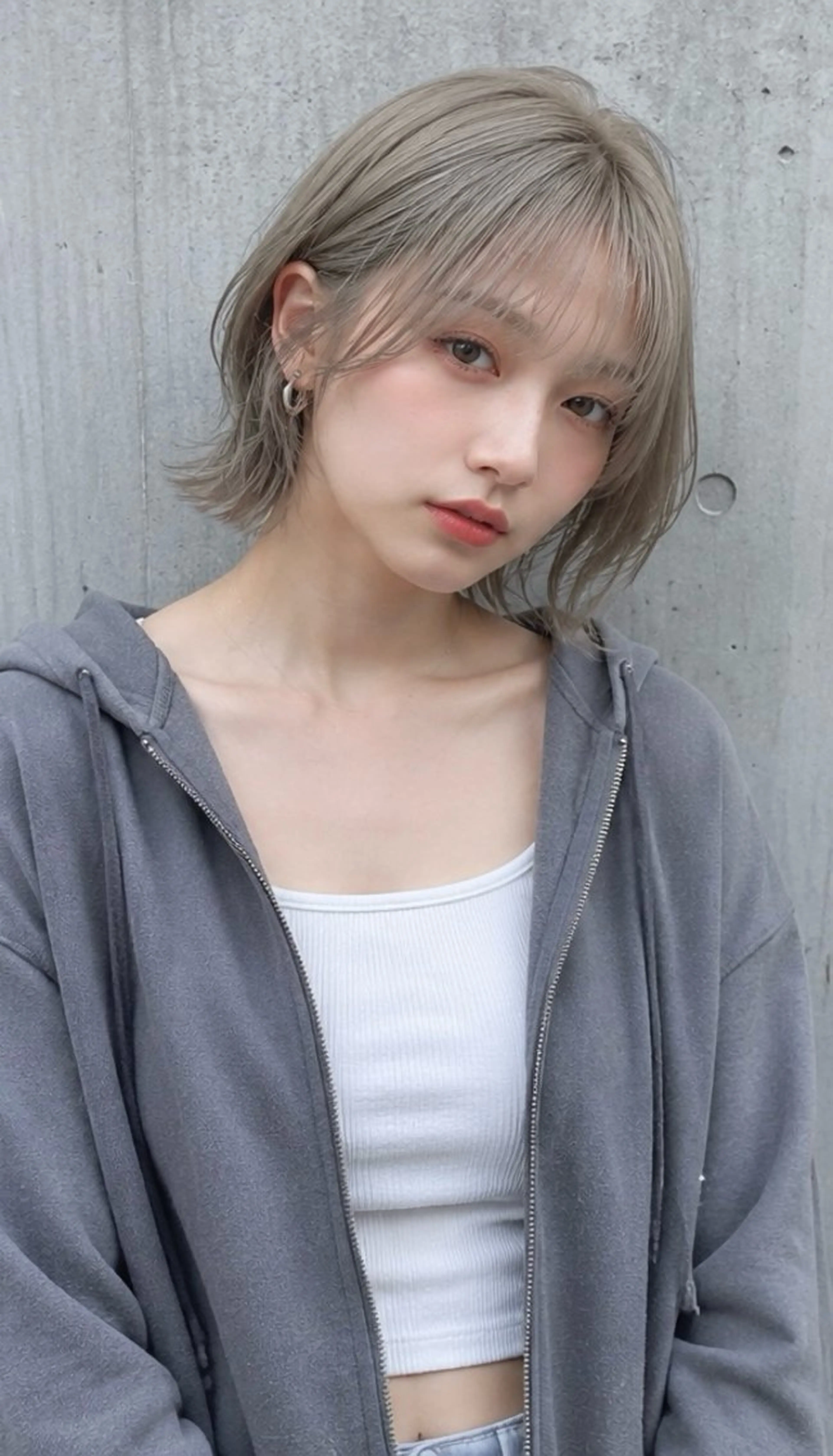 ショート 韓国風カラー ボブ 韓国風ヘア Garden 浅草蔵前のヘアスタイル